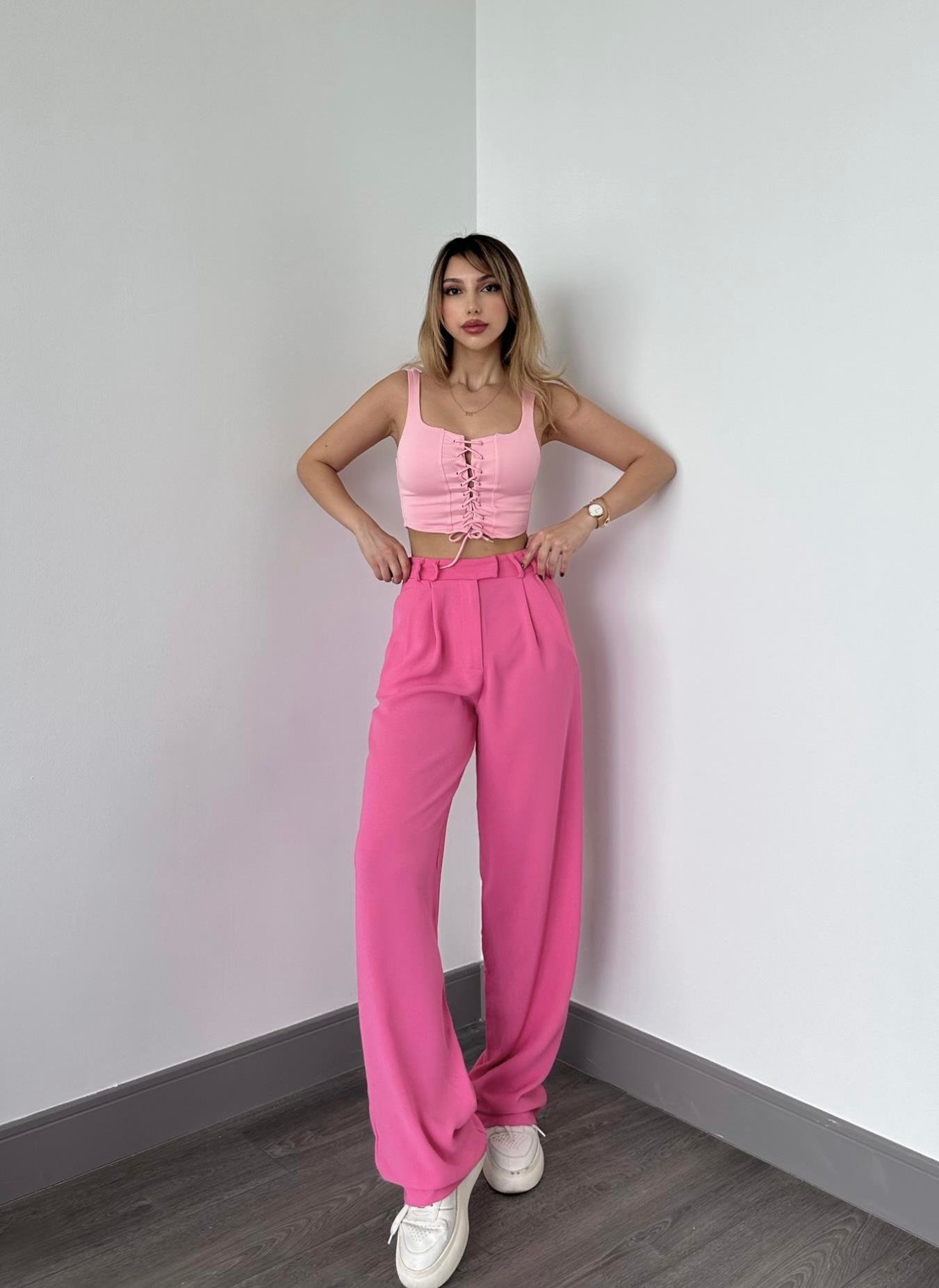 Cheri Crop Pembe