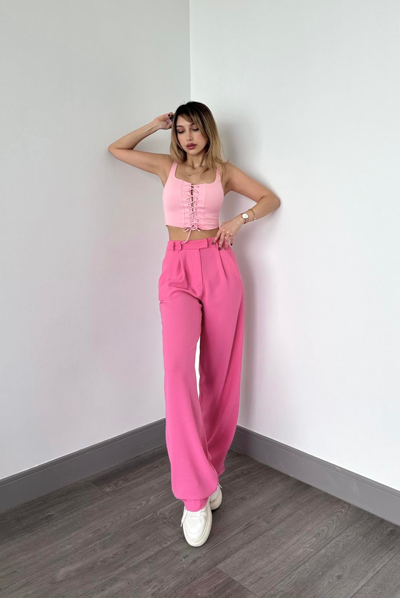 Cheri Crop Pembe