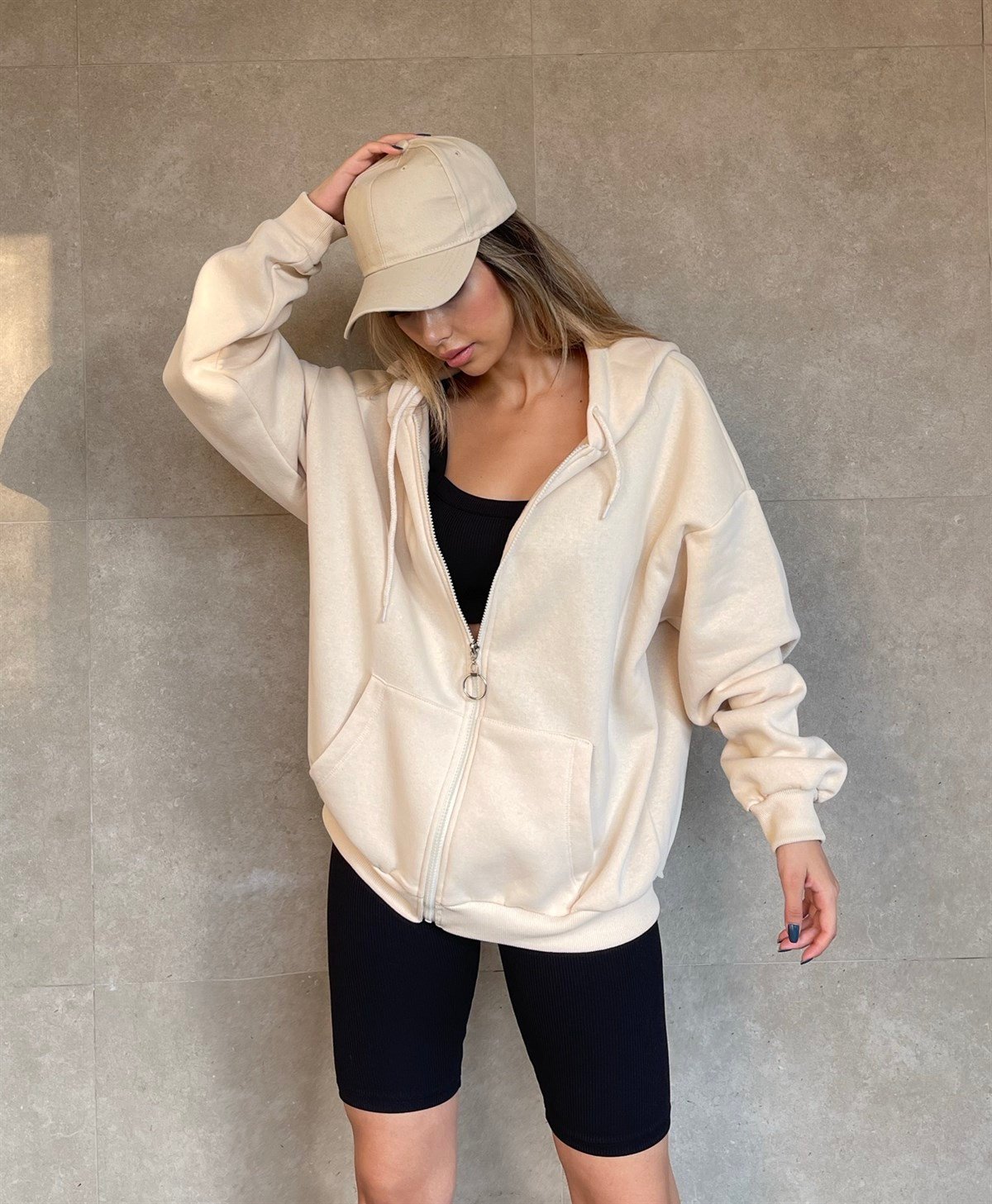 Comfy Sweatshirt Bej