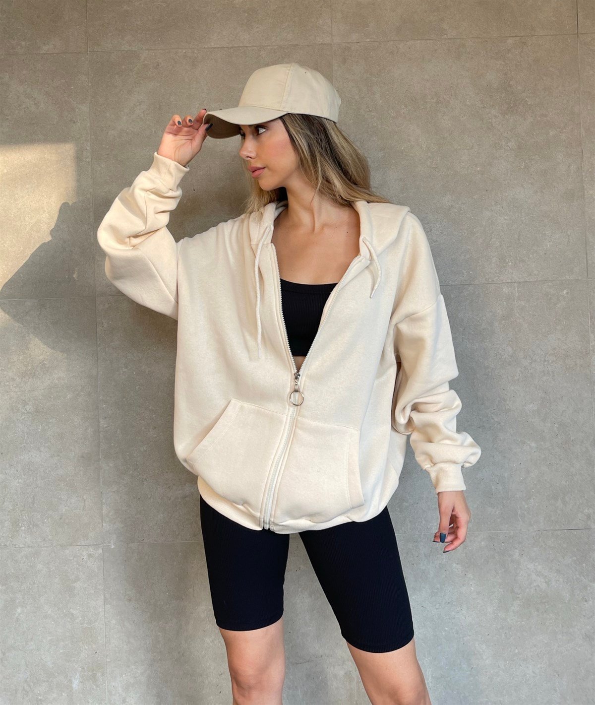 Comfy Sweatshirt Bej