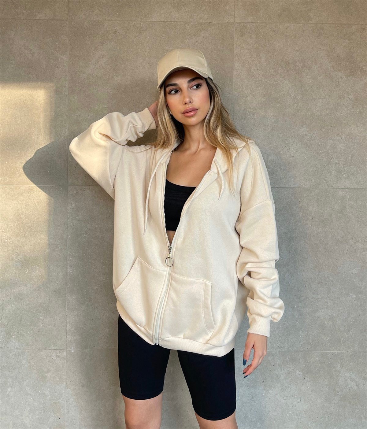 Comfy Sweatshirt Bej