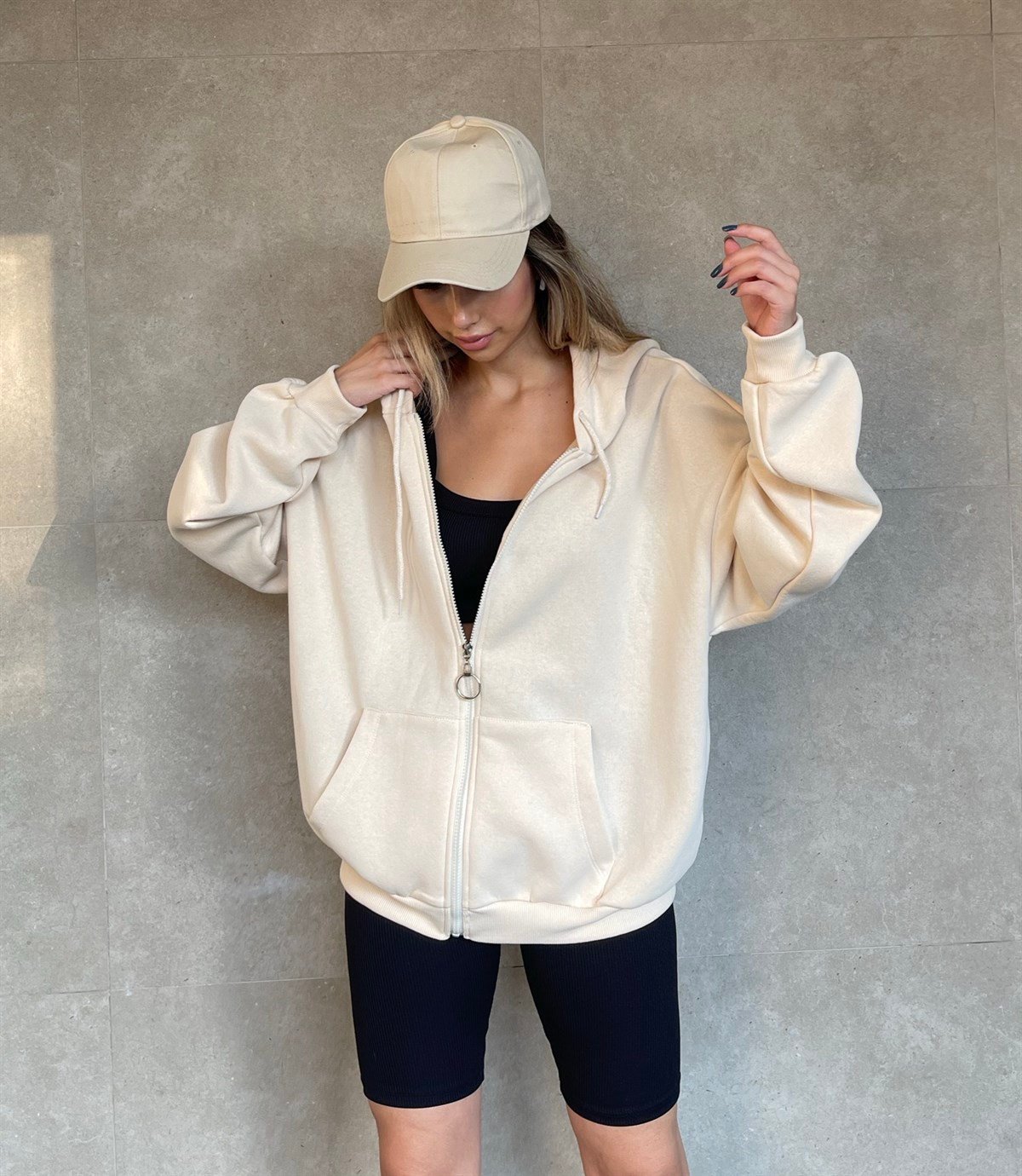 Comfy Sweatshirt Bej