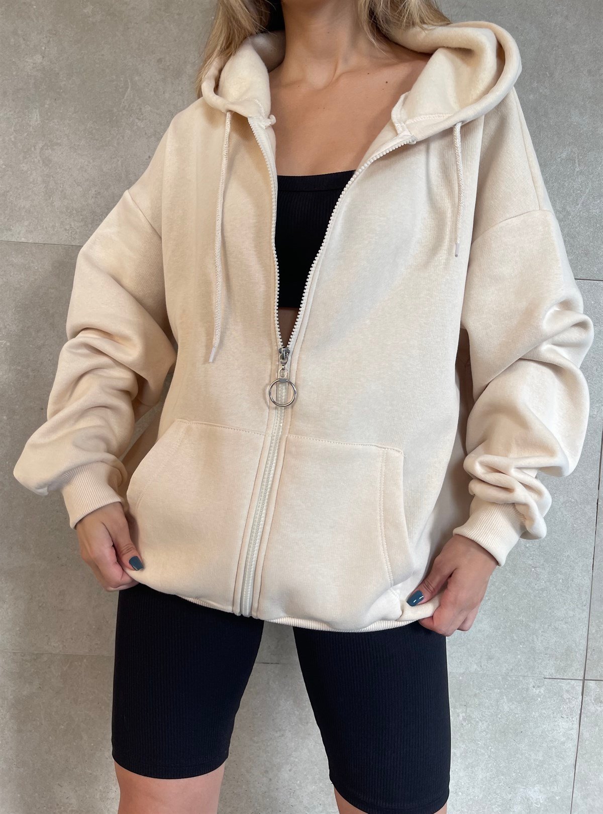 Comfy Sweatshirt Bej