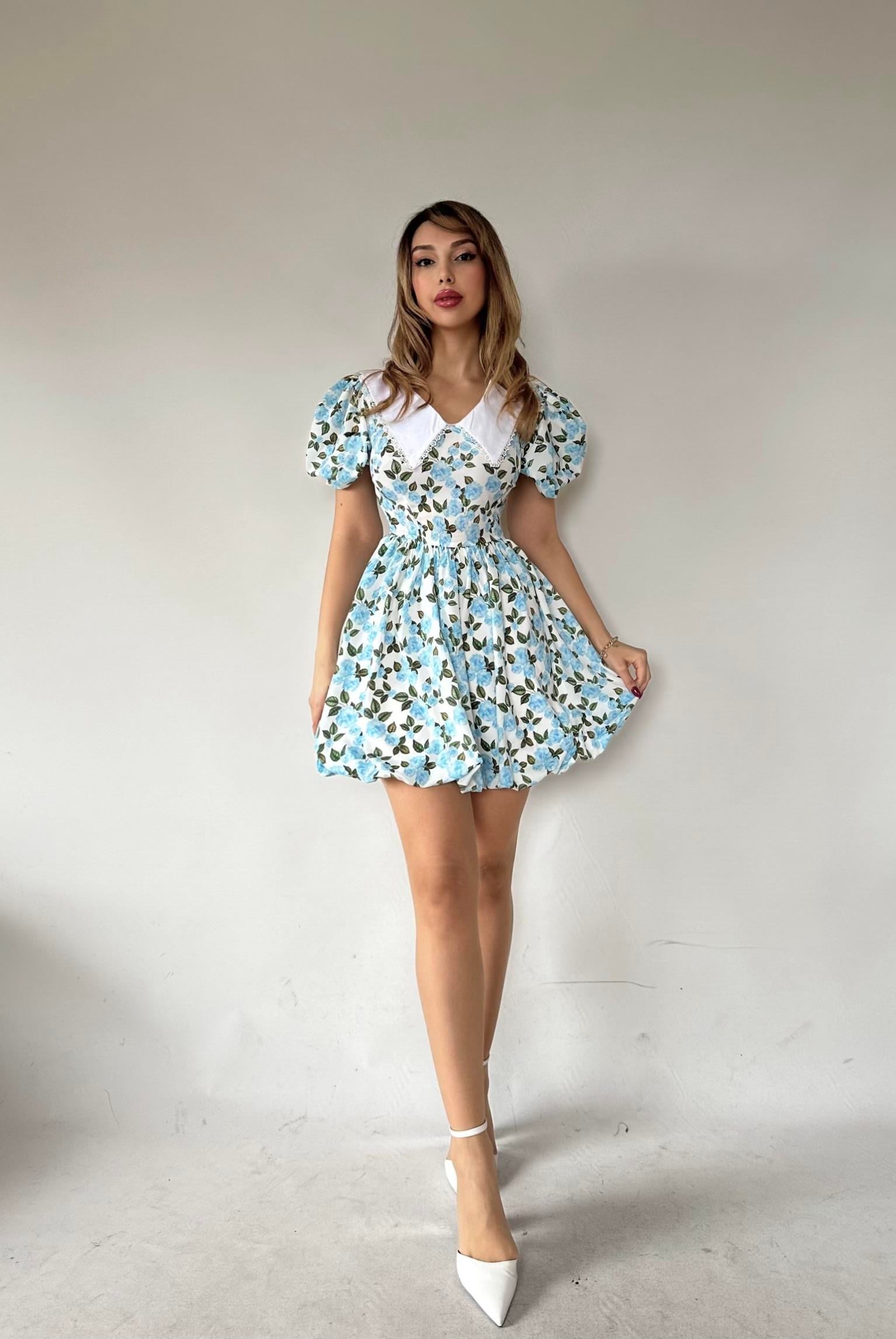 Fiorella Elbise Mavi