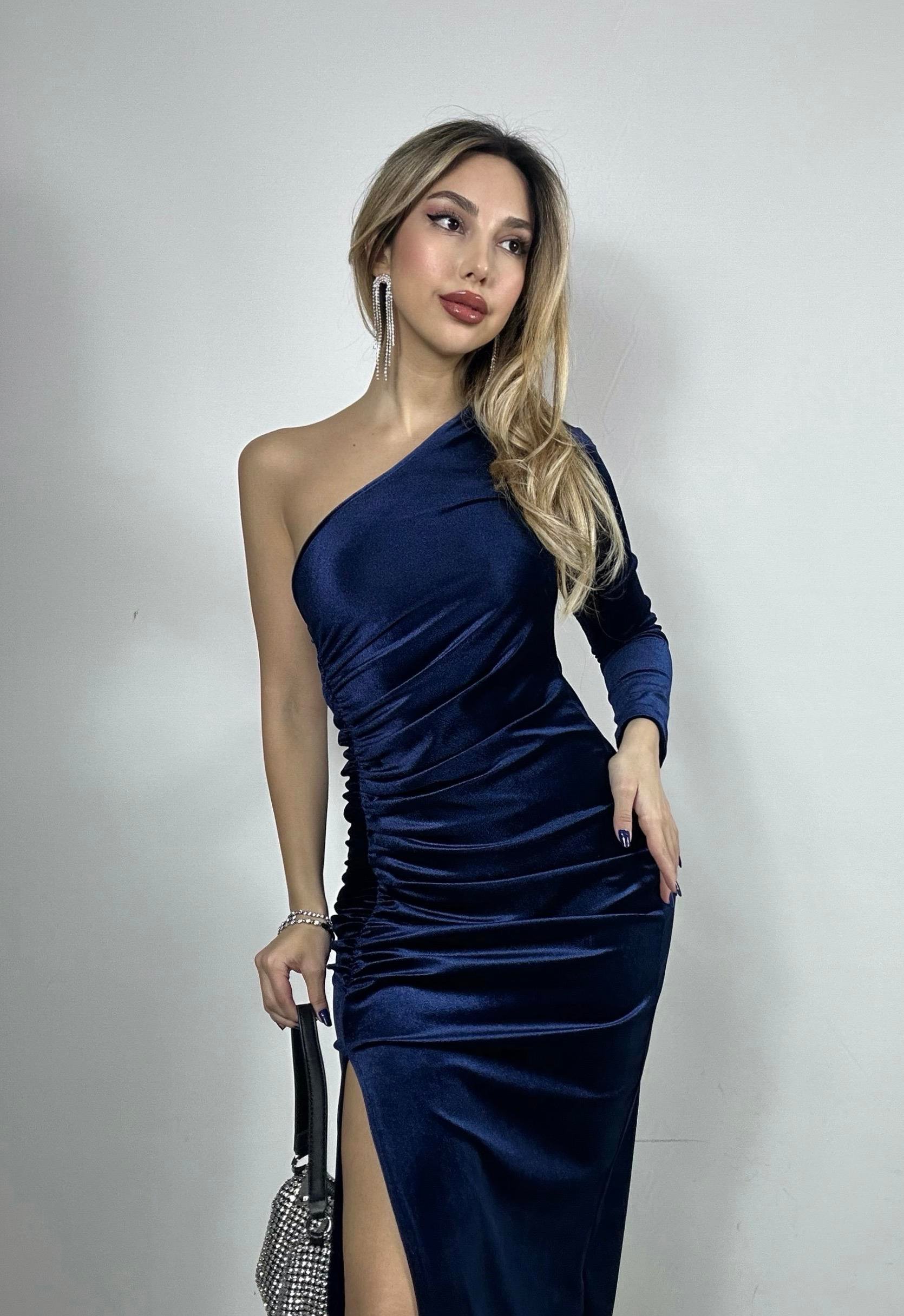 Kadife Velvet Elbise