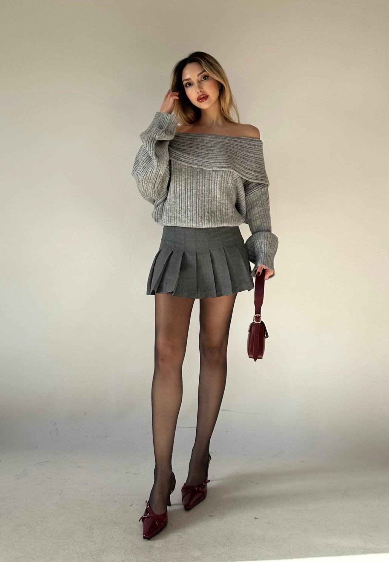 Kemerli Dory Şortlu Etek