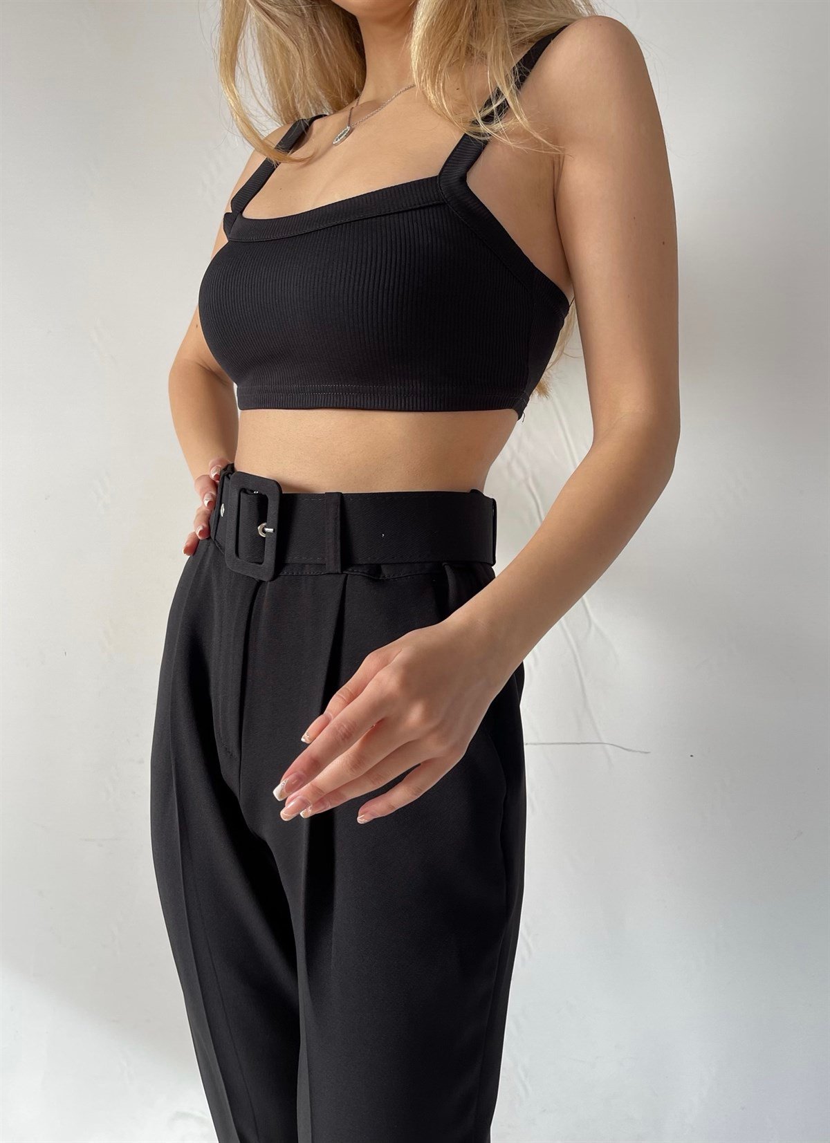 Kemerli Emma Pantolon