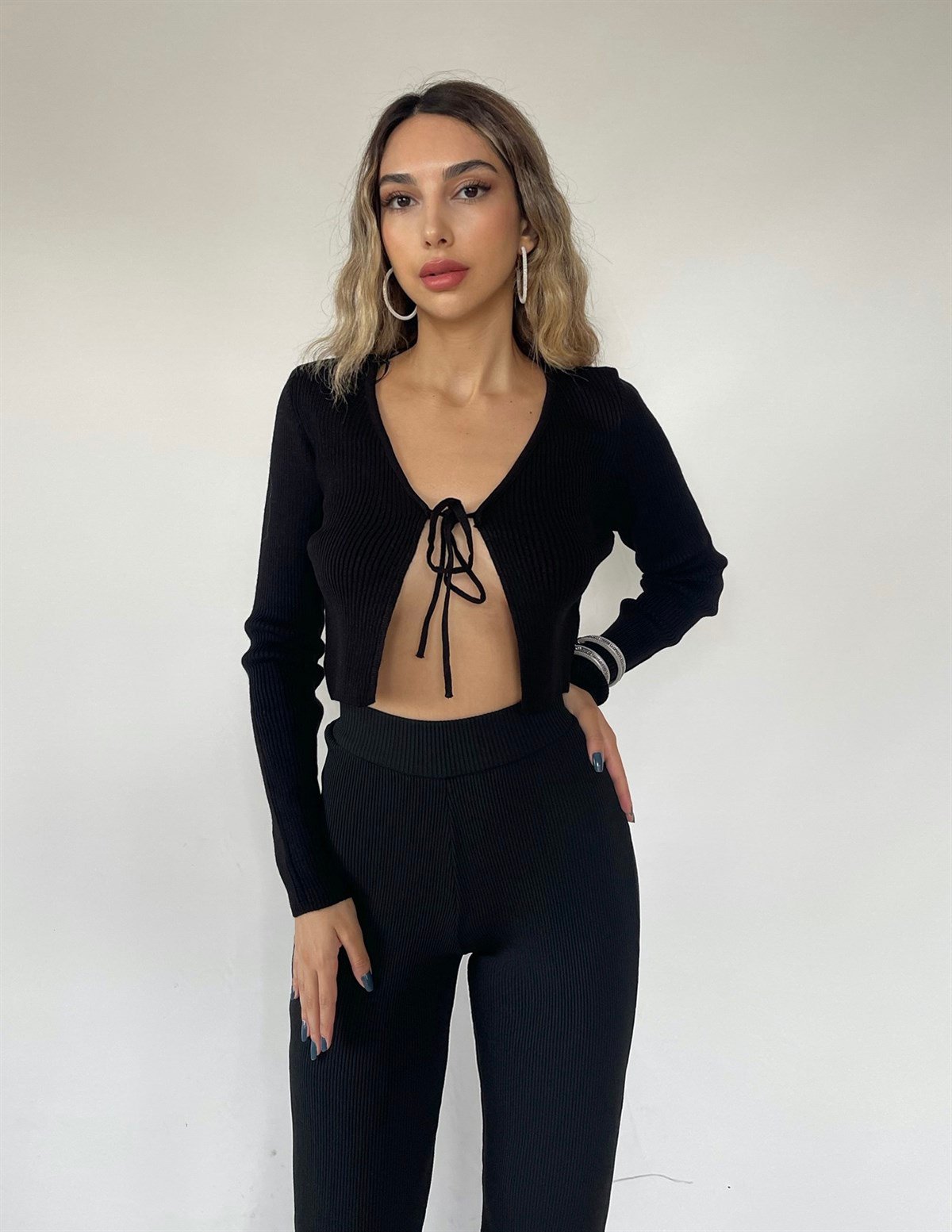 Nancy Bağlamalı Triko Bluz