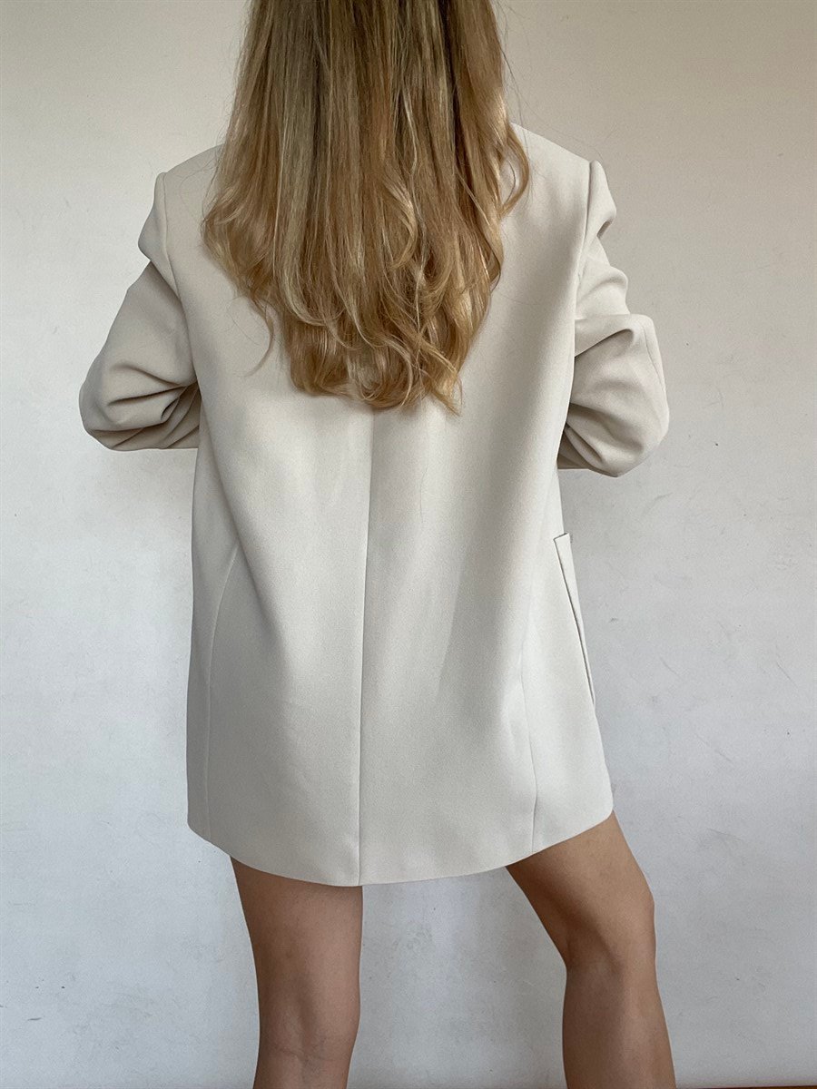 Oversize Petra Blazer Ceket Taş