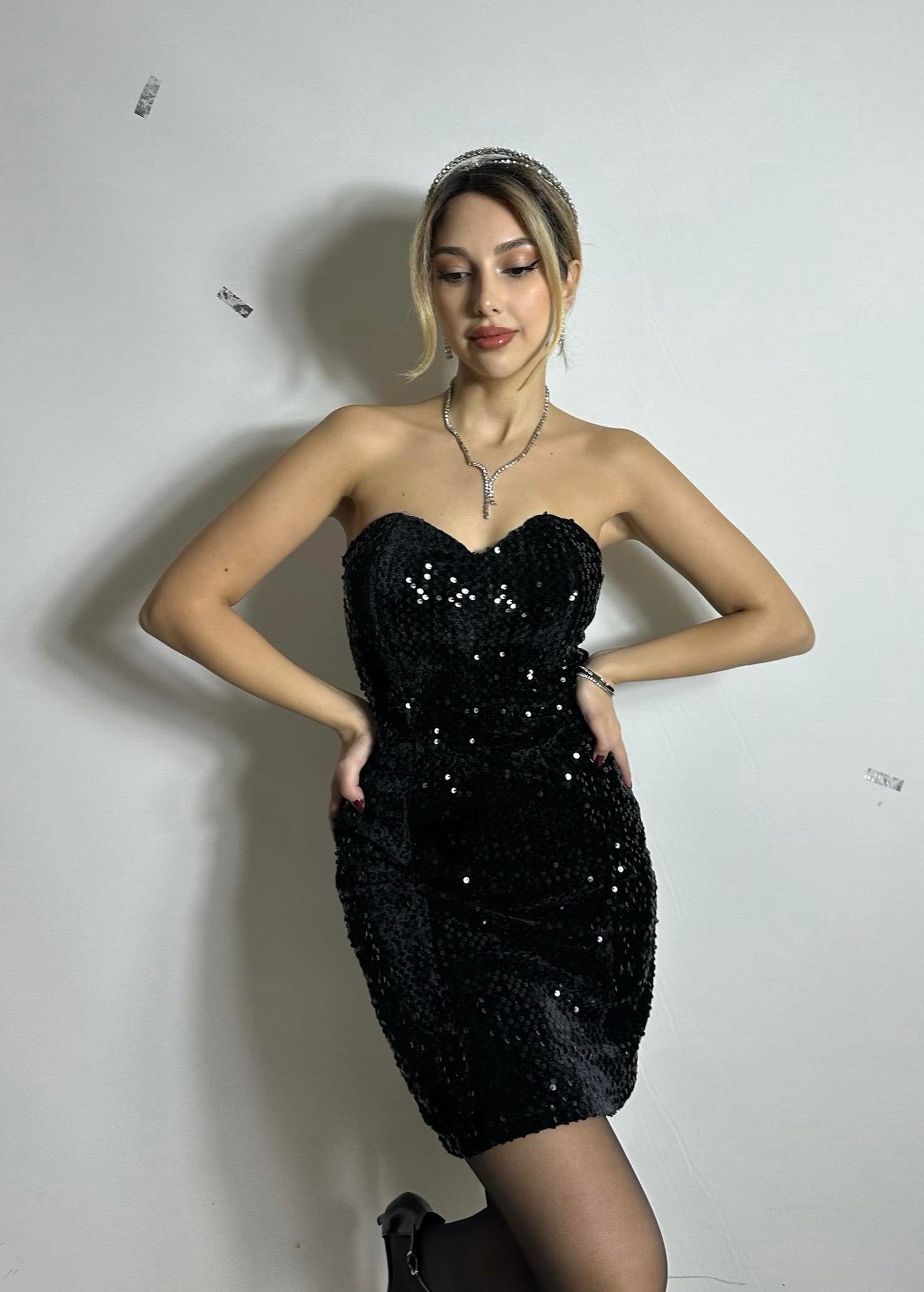 Payetli Diana Elbise