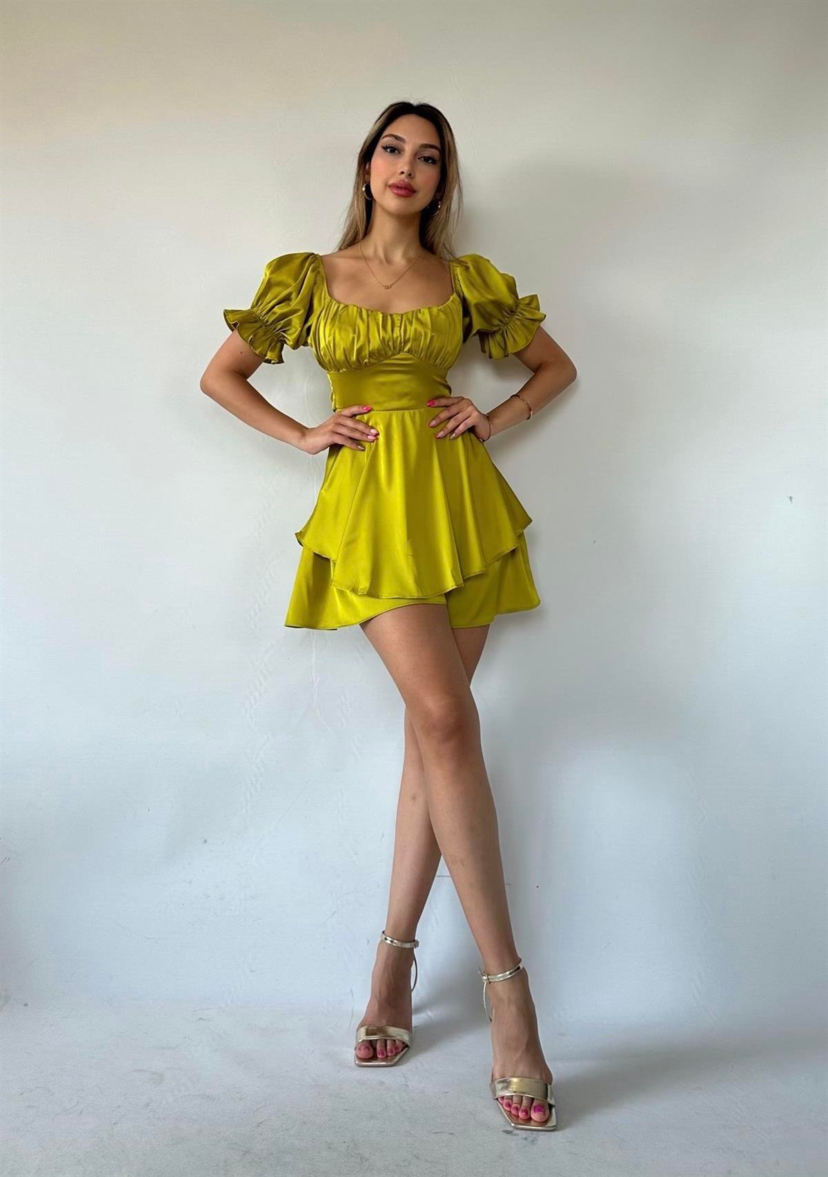 Perla Tulum Elbise Yeşil