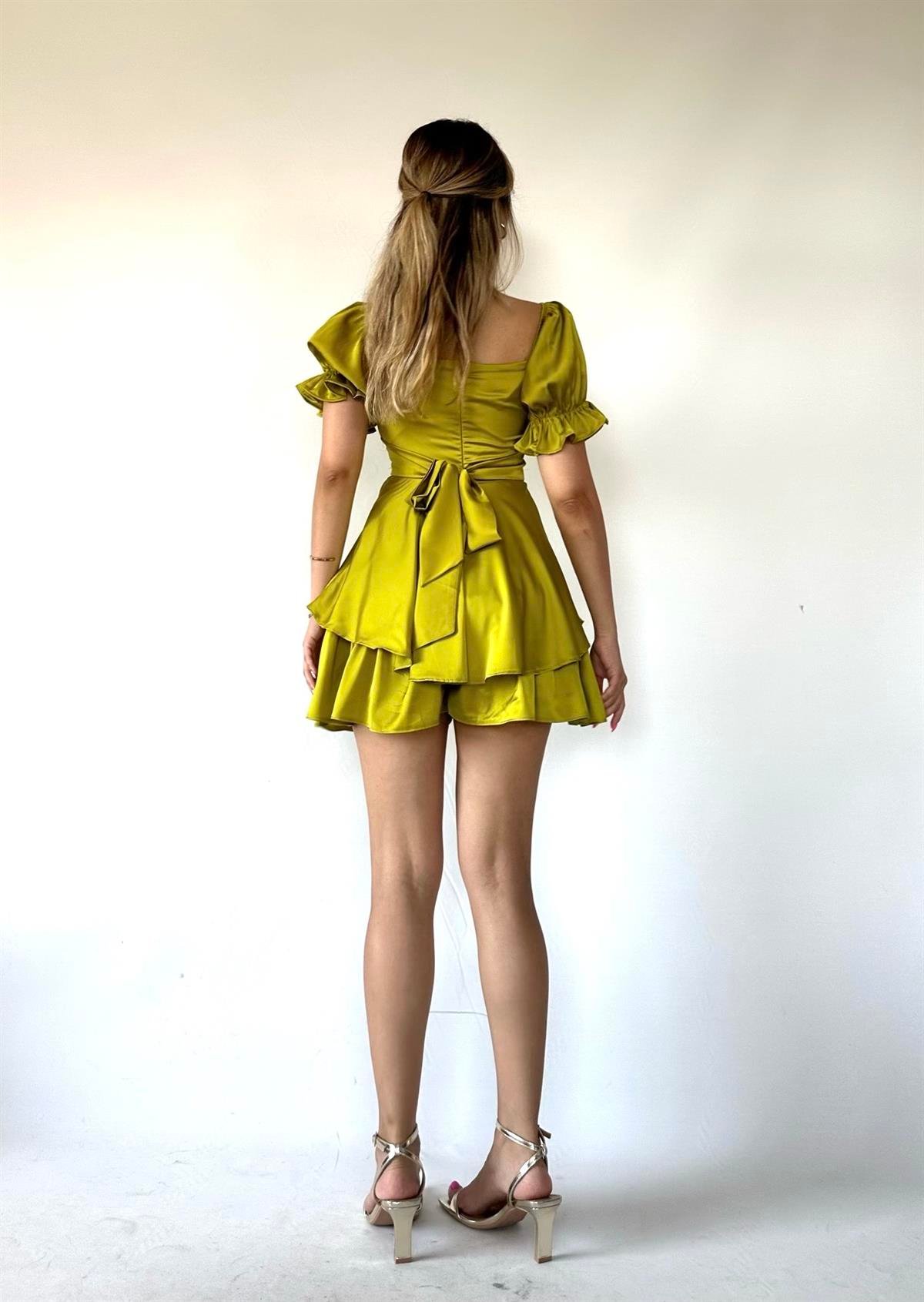 Perla Tulum Elbise Yeşil