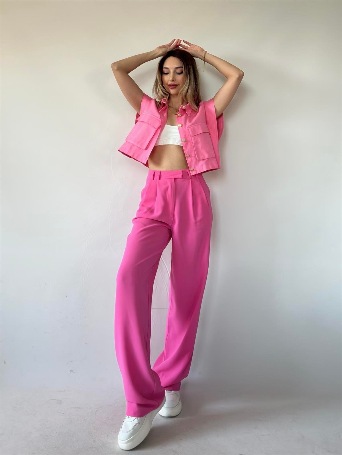 Pinky Crop Yelek