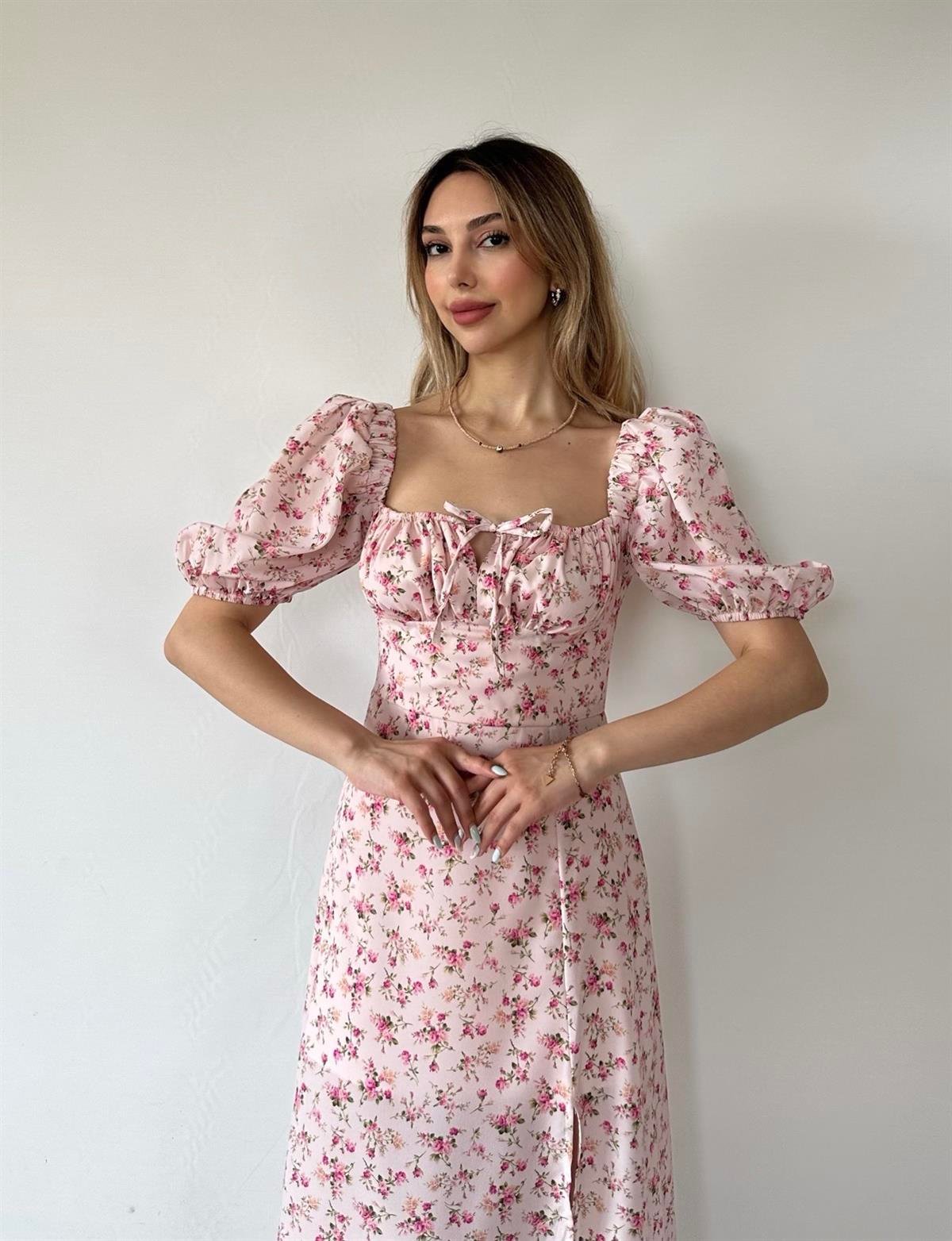 Rose Elbise Pembe