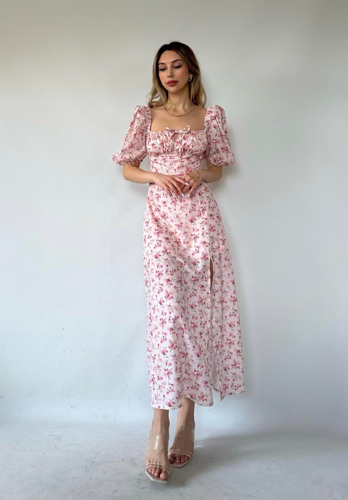 Rose Elbise Pembe