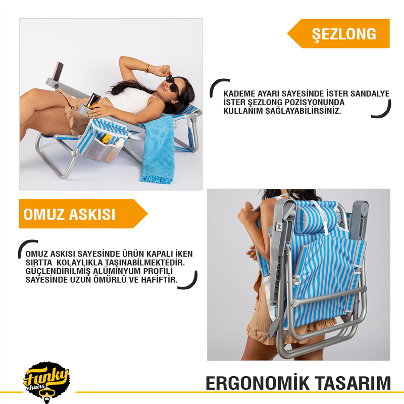 Beach Star Plaj Şezlong Sandalye