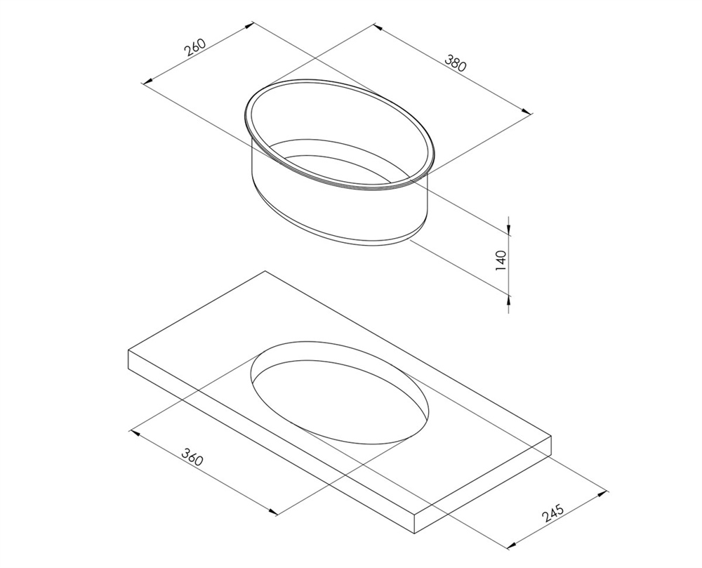 Can Elips Evye - 380x260x140 mm - 8 Lt
