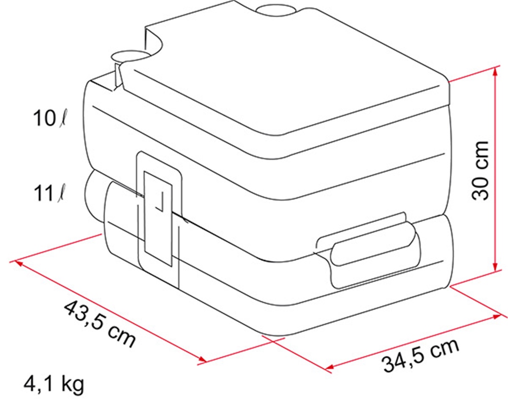Fiamma Portatif Tuvalet Porta Potti BI-POT 30