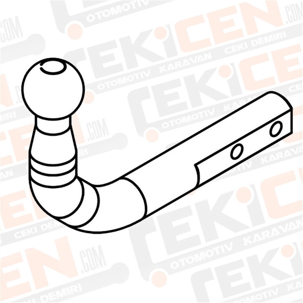 Fiat Punto Evo Çeki Demiri , Kuğu Boynu - Sabit , 2009 - 2011