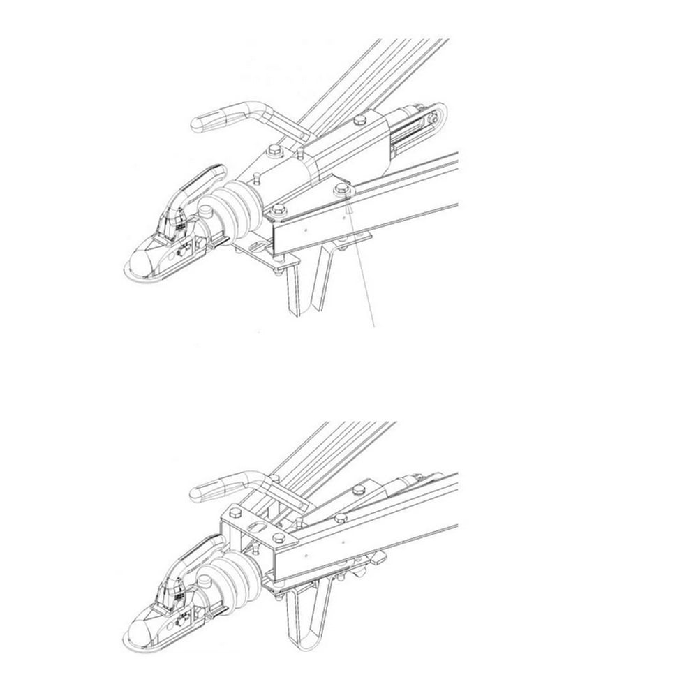 Frenli Çeki Oku - V Model - 3000 Kg - Knott - KF30E