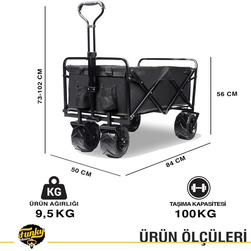 Katlanır Vagon Plaj ve Kamp Arabası 