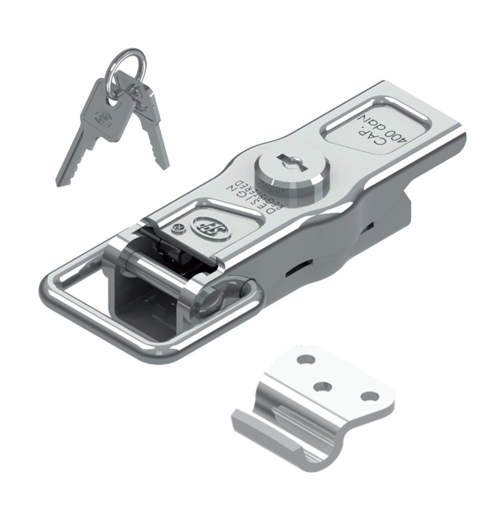 Römork Kasa Kilidi - 101 mm x 31 mm - Anahtarlı Kilitli