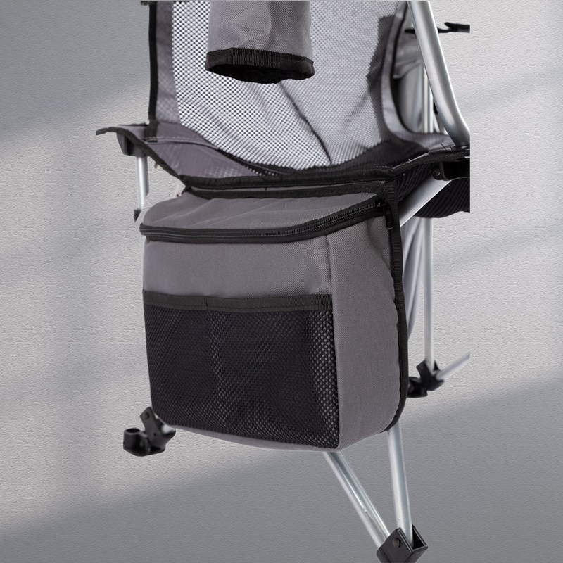 Şemsiyeli Kamp Sandalyesi - Katlanabilen - Yatabilen - 4 pozisyonlu - Gri