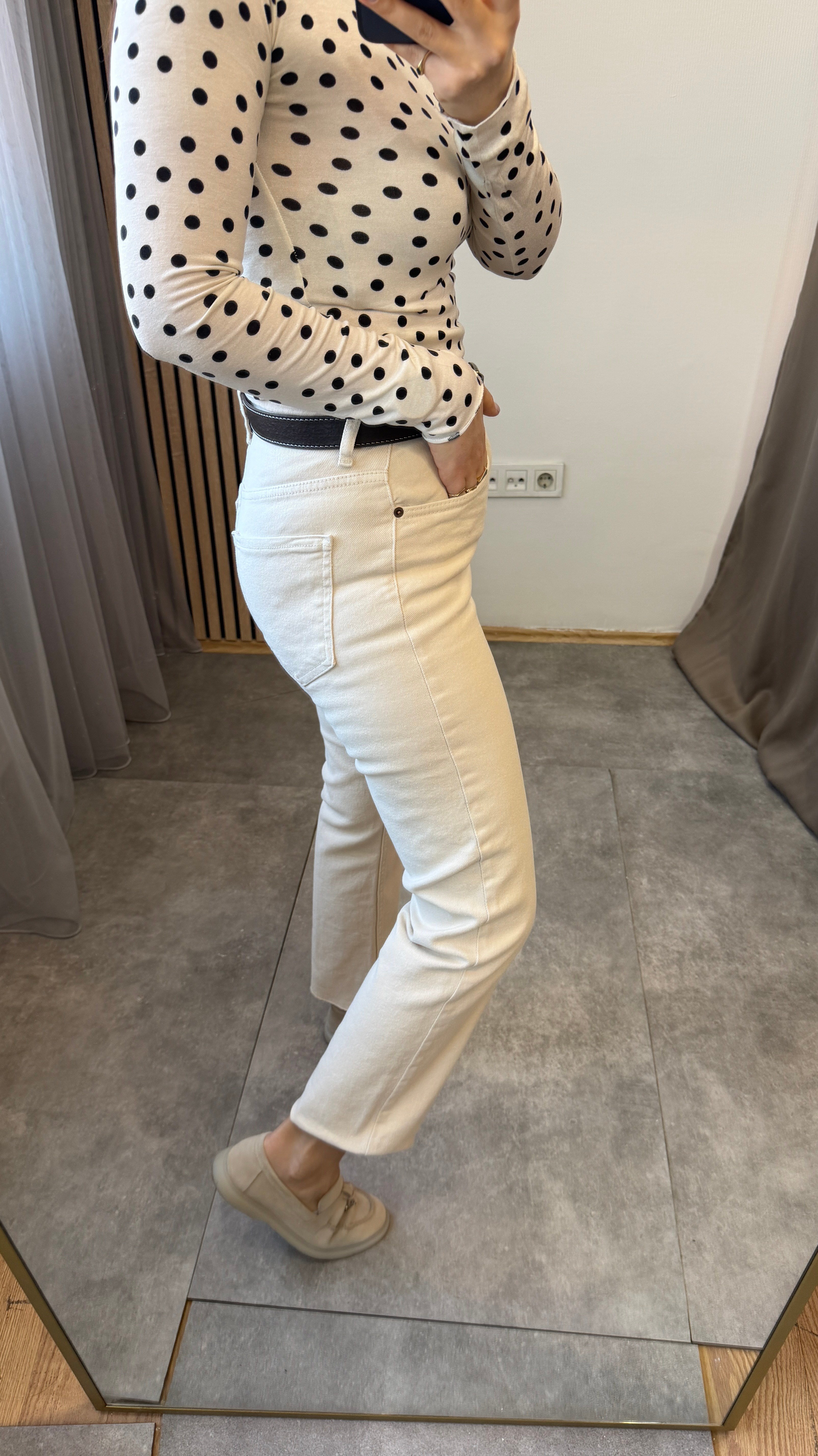 BOYFİT JEAN EKRU 
