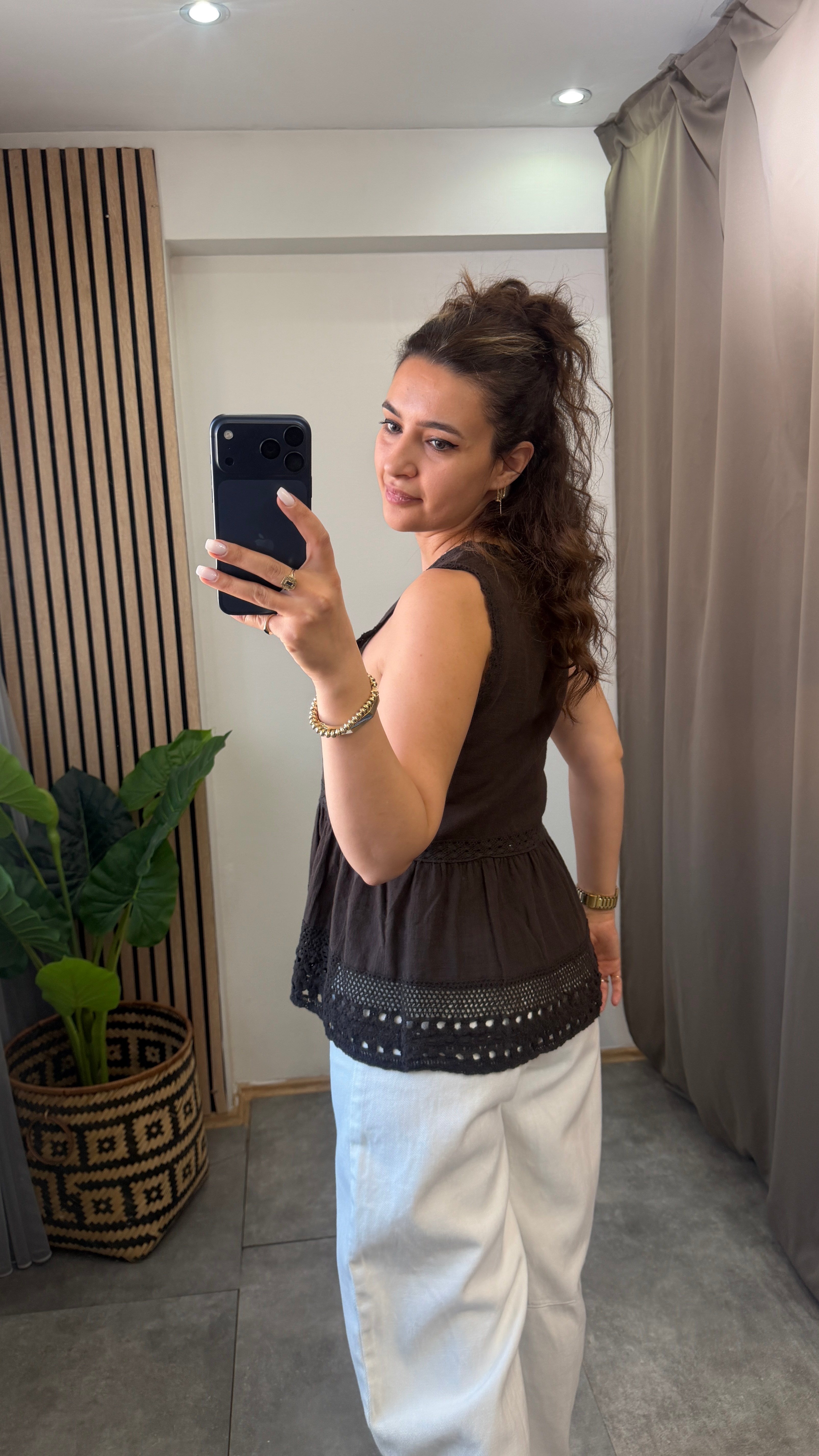 FİSTOLU BLUZ ACI KAHVE 