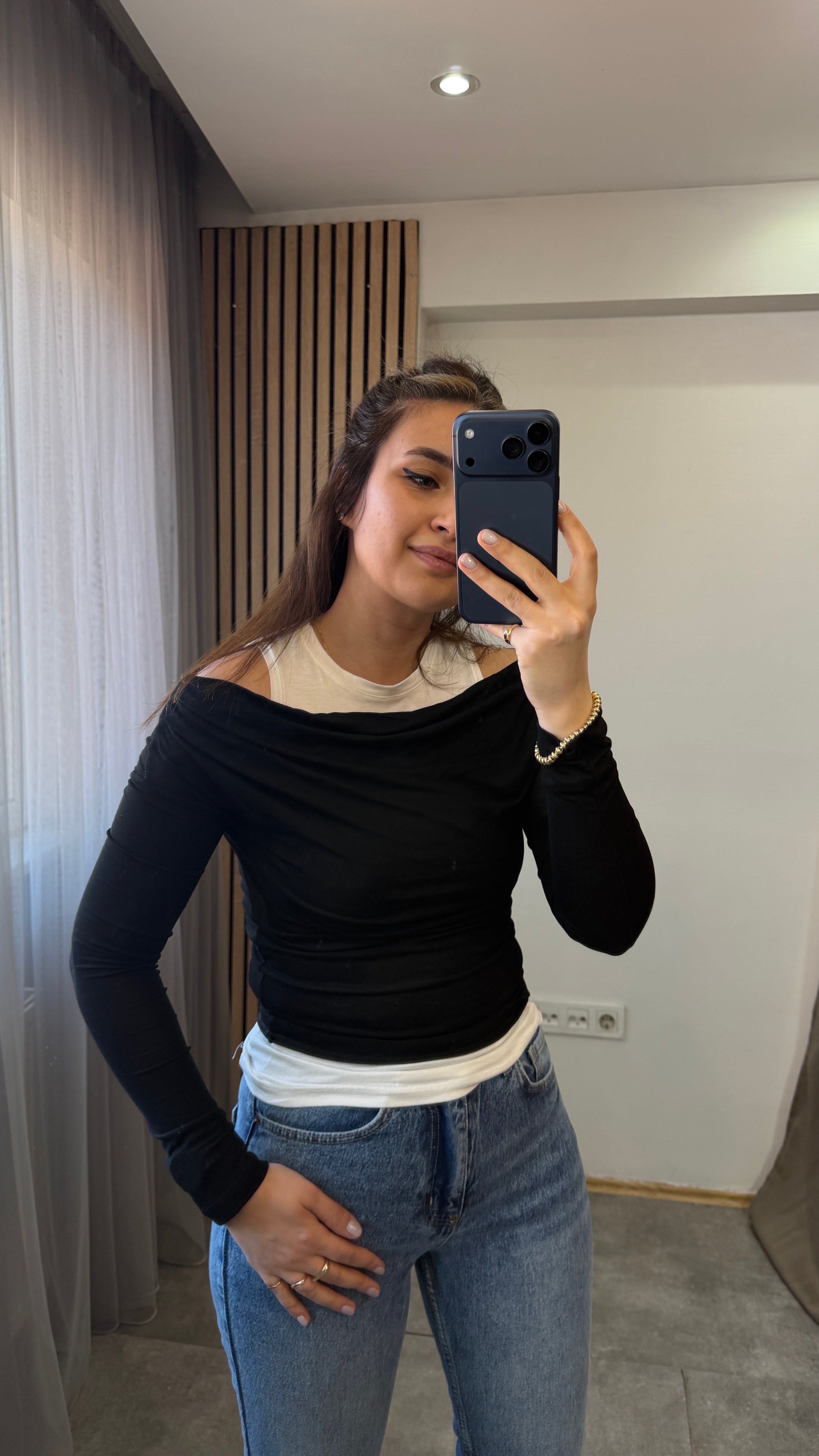 İKİLİ BLUZ SİYAH 