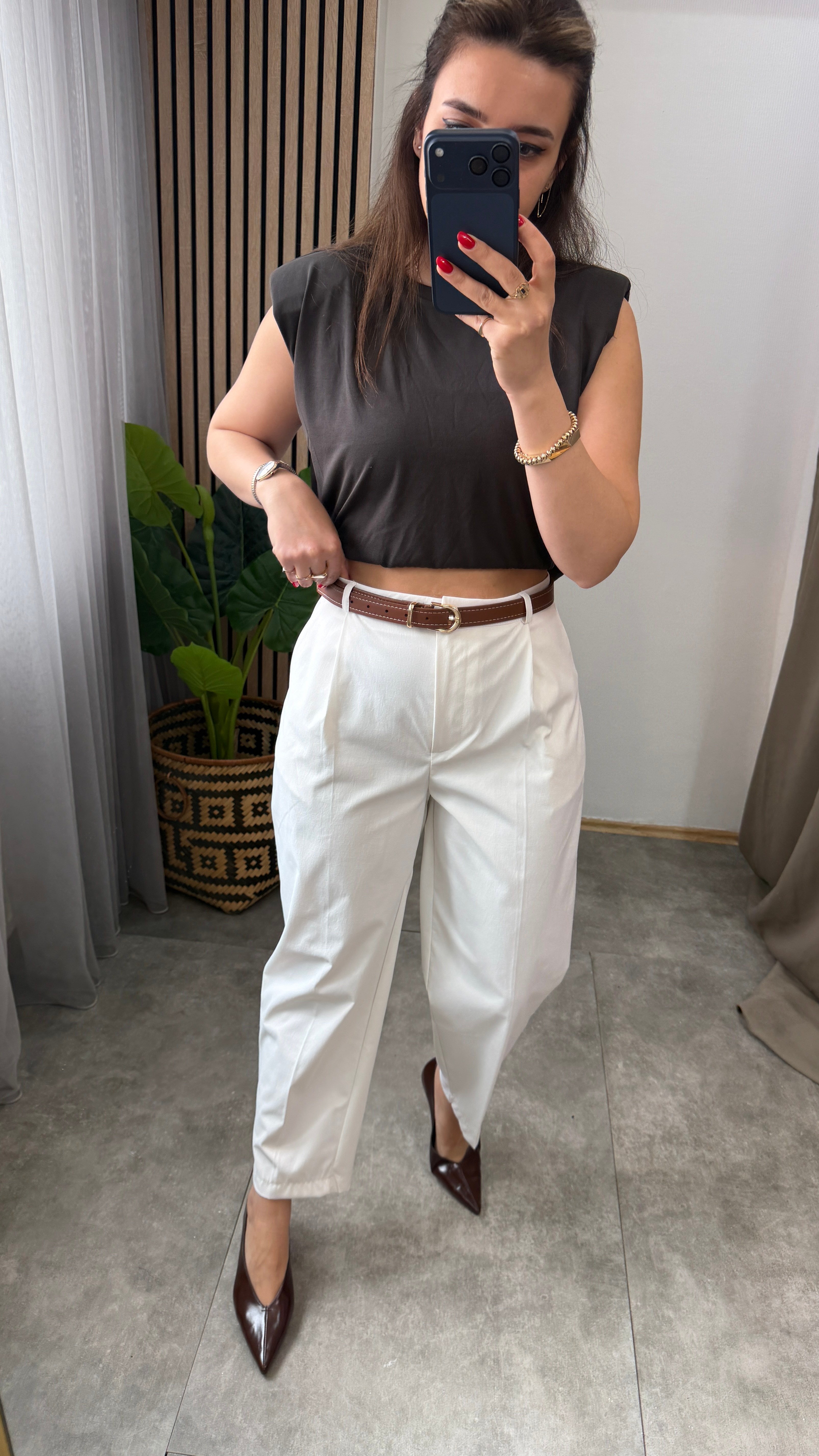 KEMERLİ HAVUÇ PANTALON