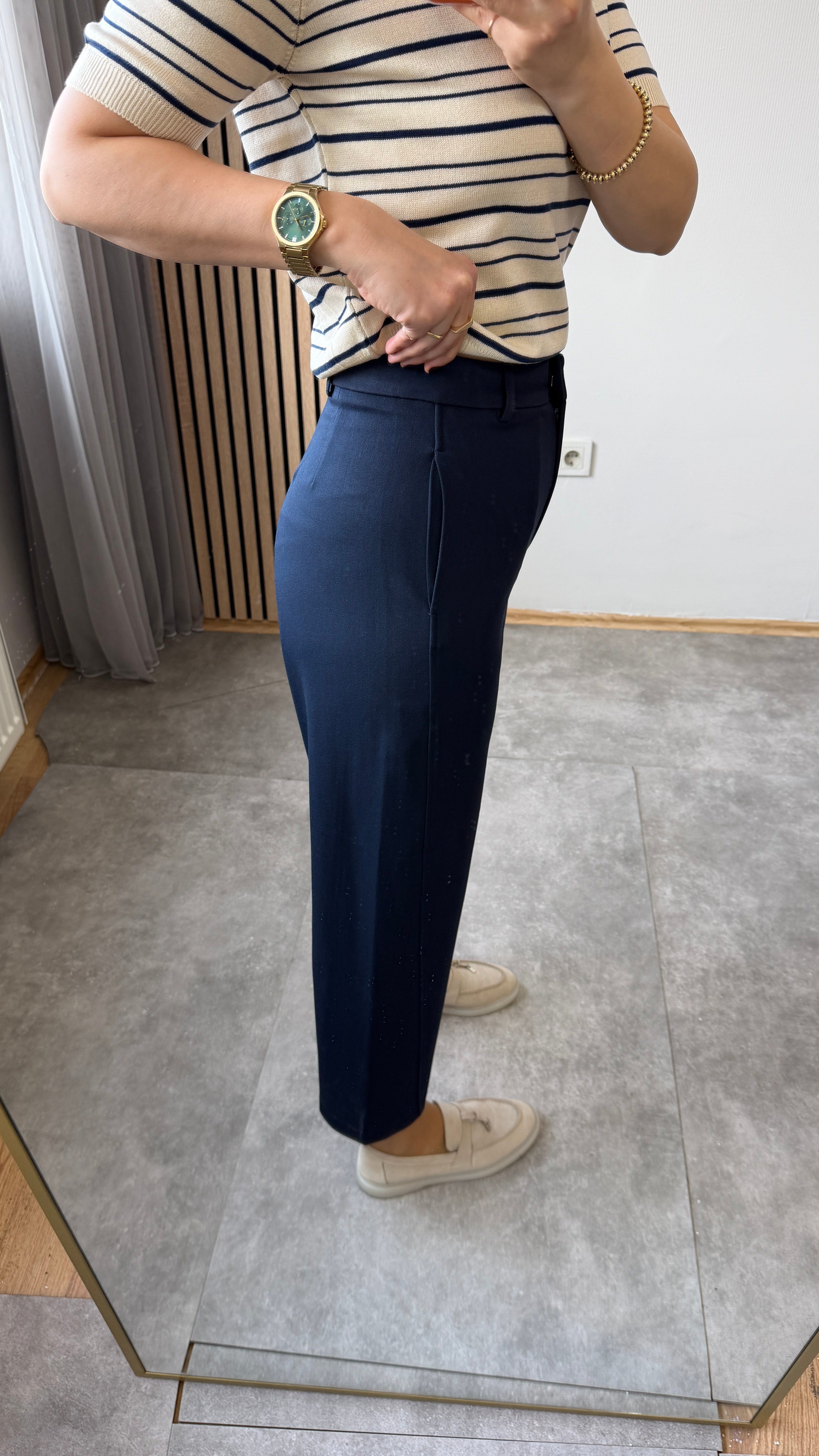 LACİVERT KUMAŞ PANTOLON 