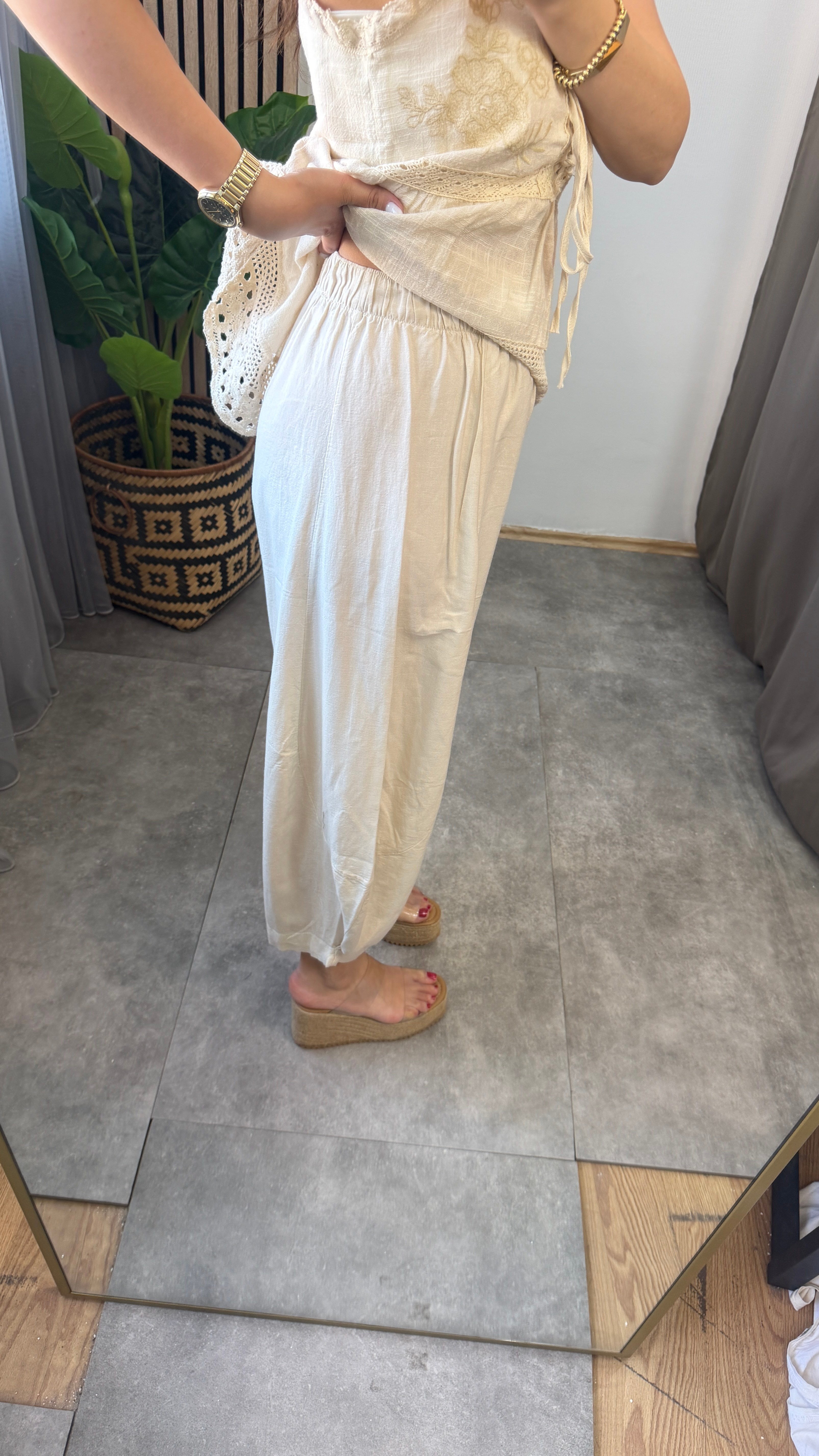 NATUREL ŞALVAR PANTOLON 