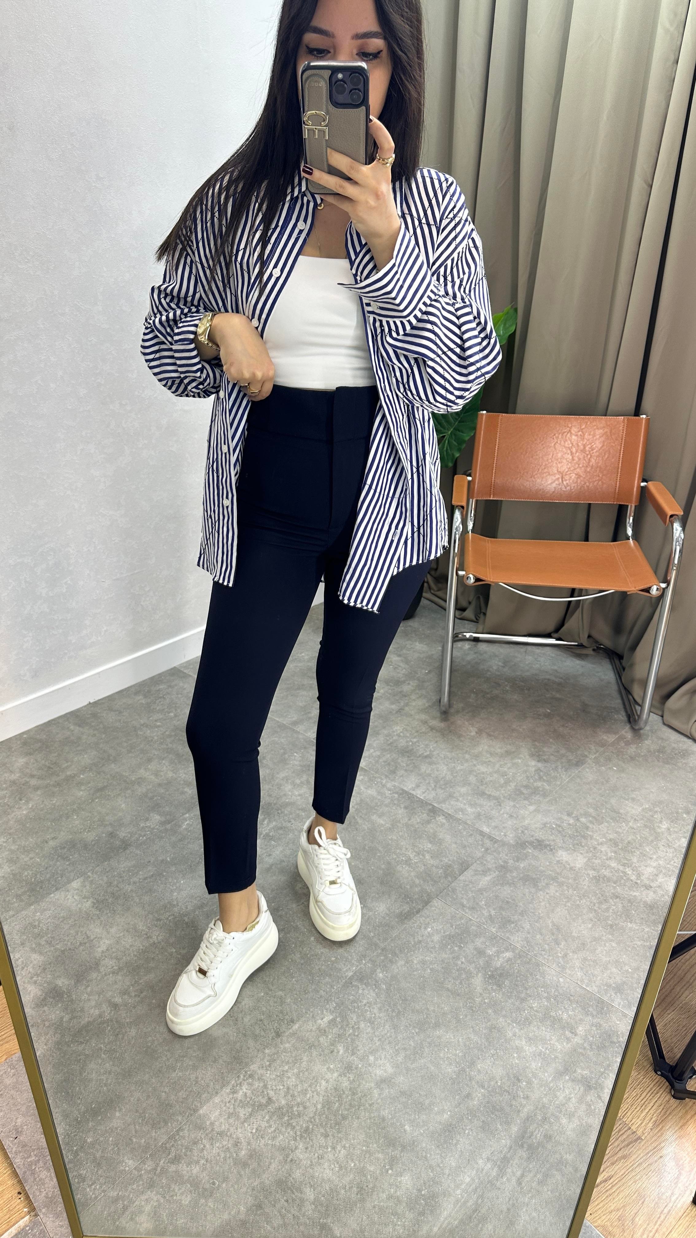 SKİNNY KUMAŞ PANTALON LACİ