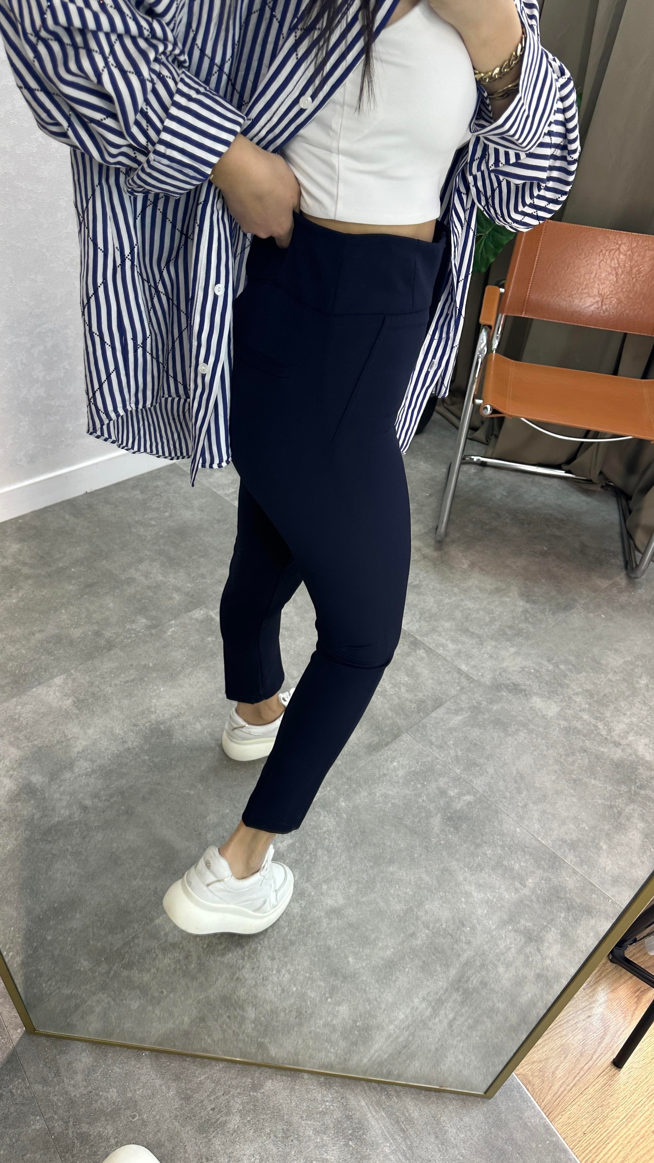SKİNNY KUMAŞ PANTALON LACİ