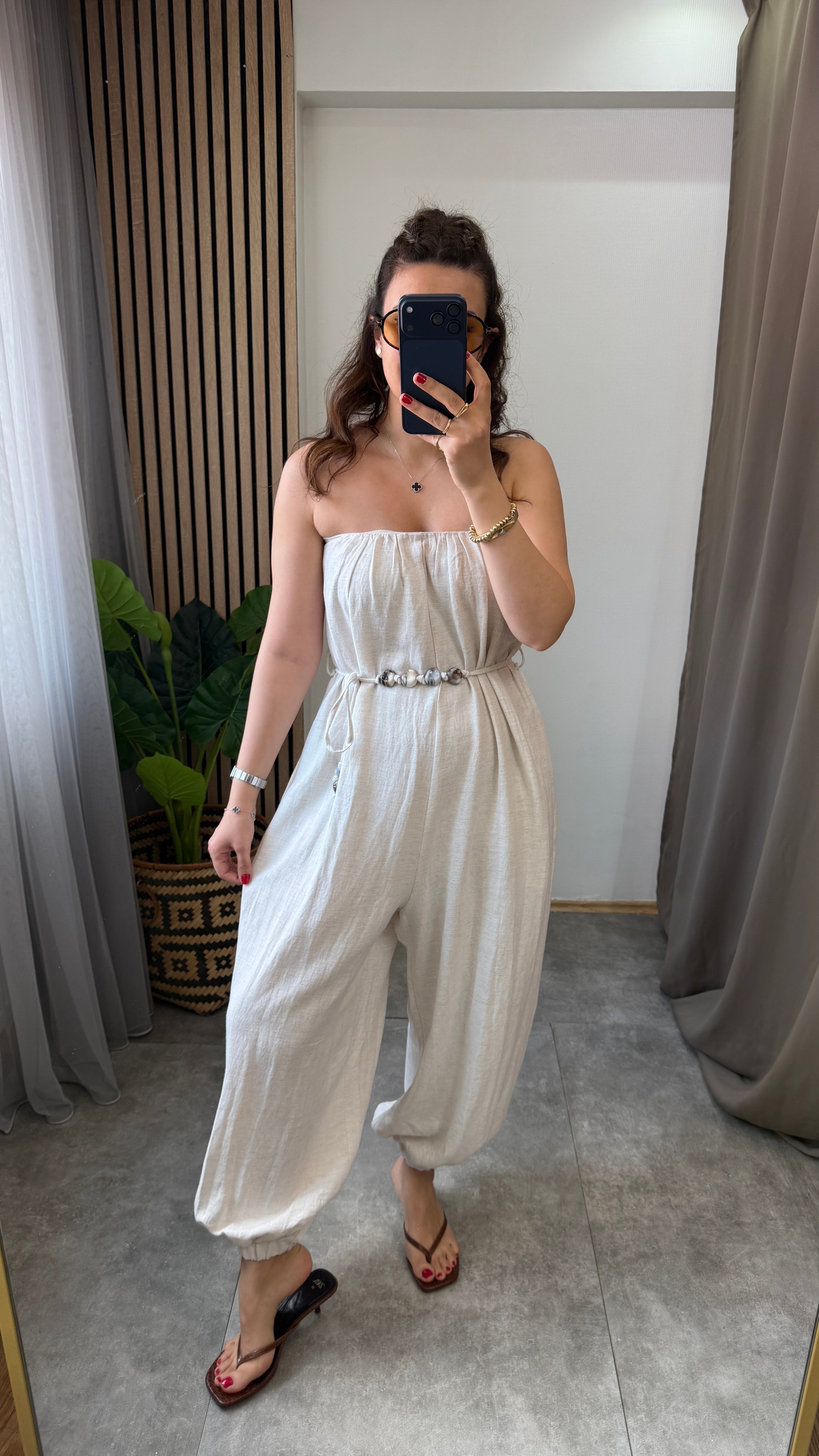 STRAPLEZ NATUREL ŞALVAR TULUM 