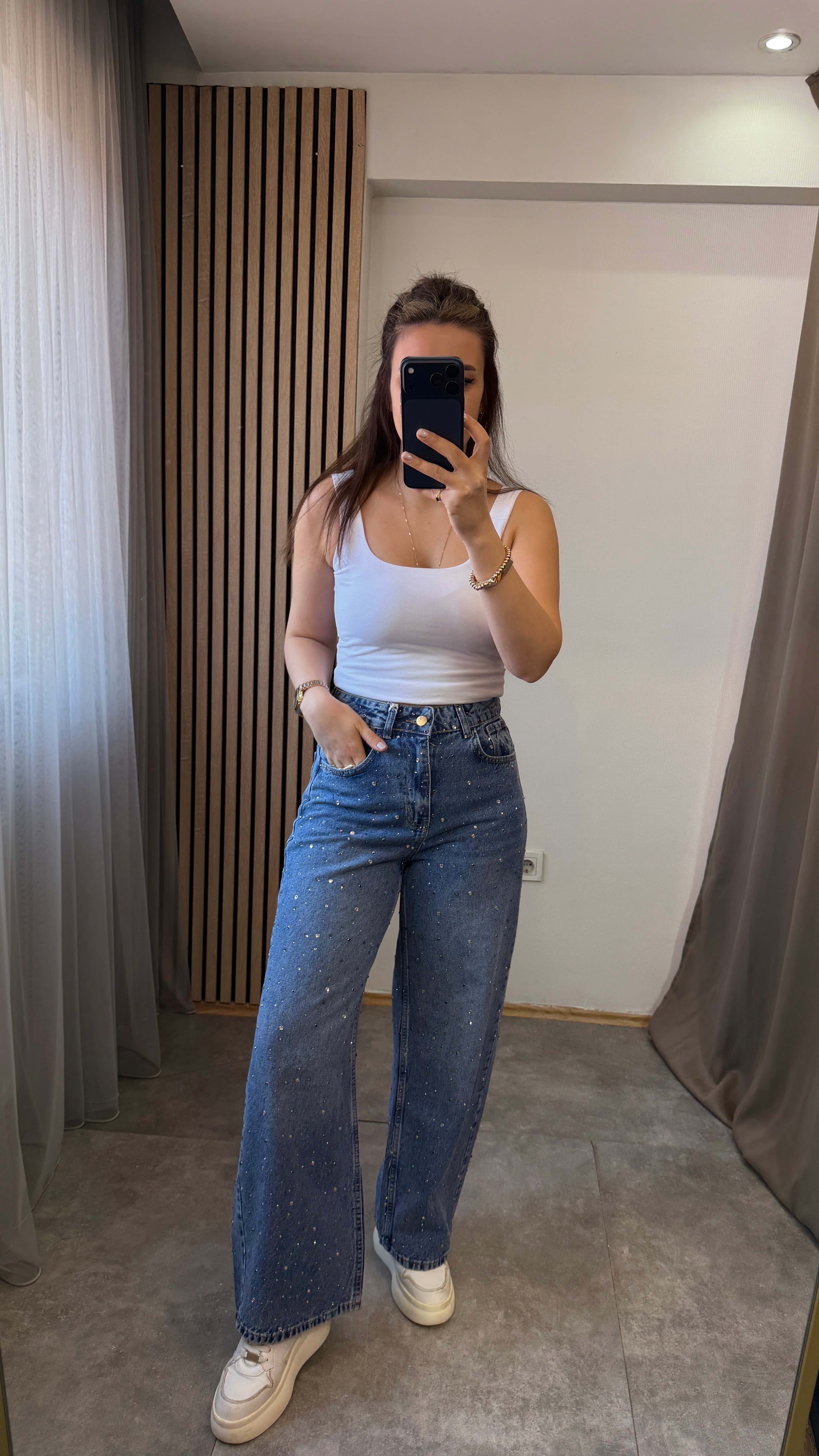 TAŞLI BAGGY JEAN 