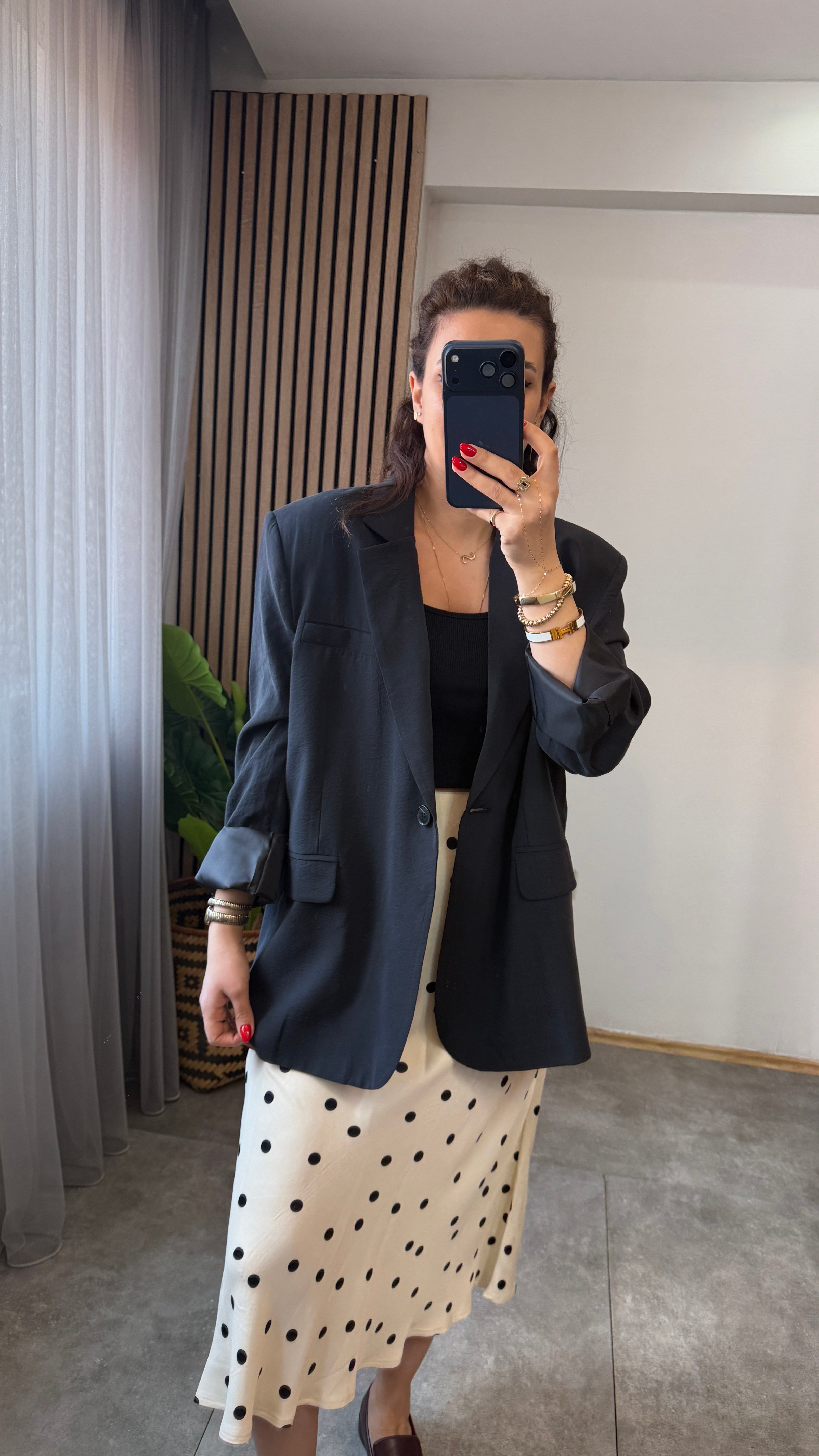 TENSEL BLAZER SİYAH 
