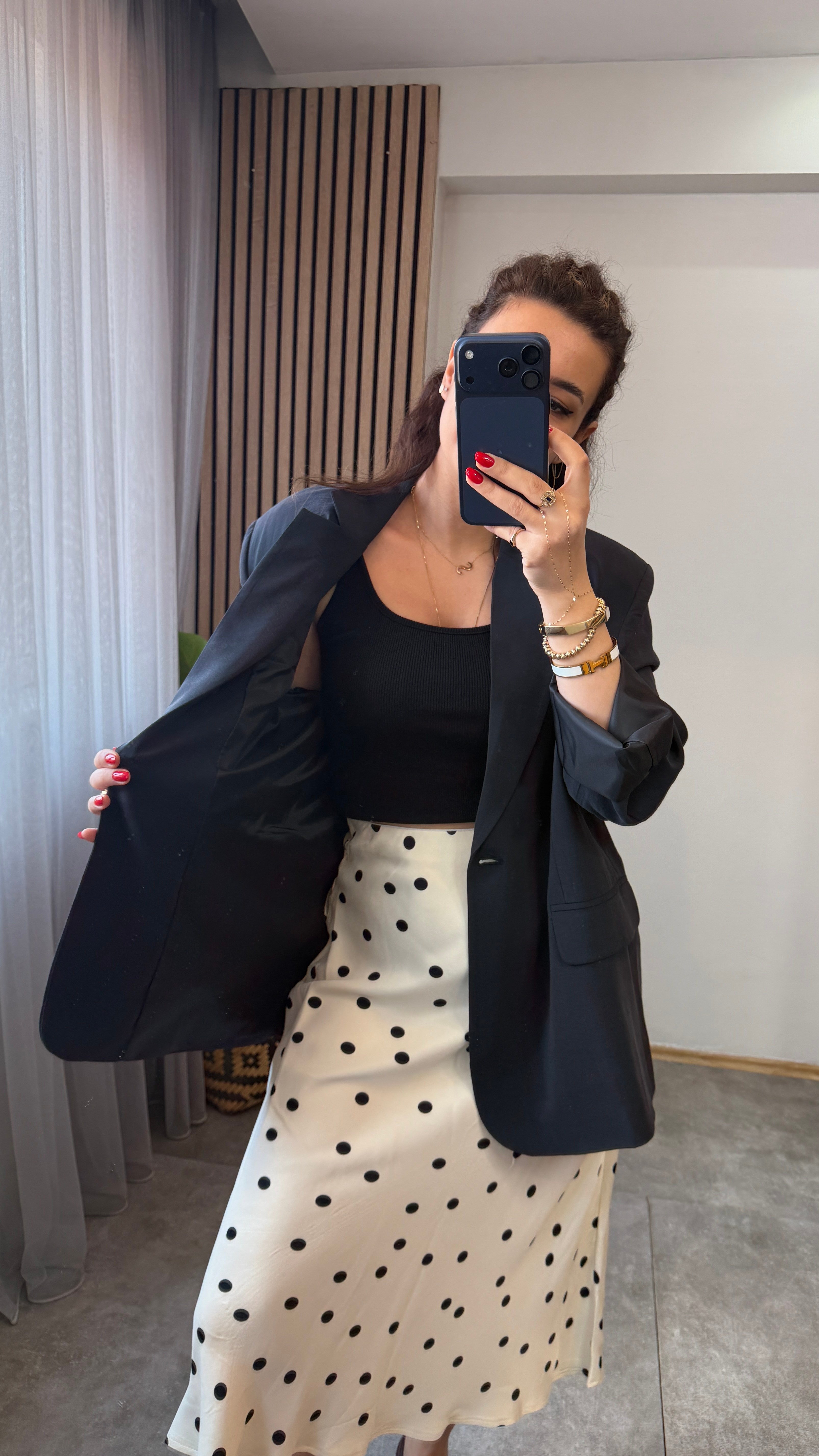 TENSEL BLAZER SİYAH 