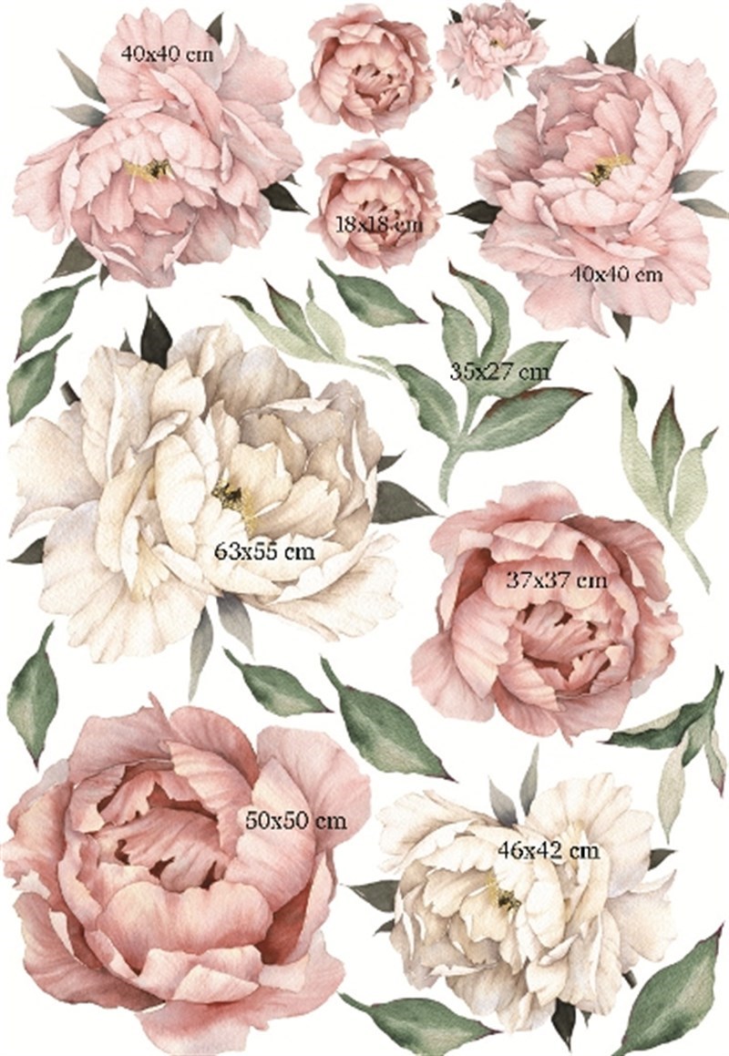 Gül Duvar Sticker Set-63