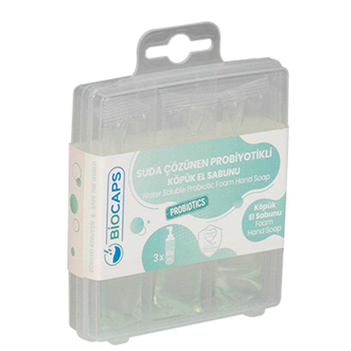 BIOCAPS PC 70 SUDA ÇÖZ. PROBİYOTİKLİ KÖPÜK EL SAB.