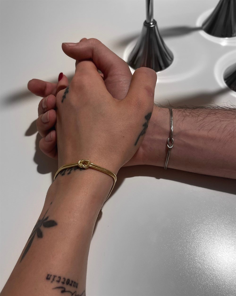 925 ayar gümüş düğüm sonsuzluk couple bileklik