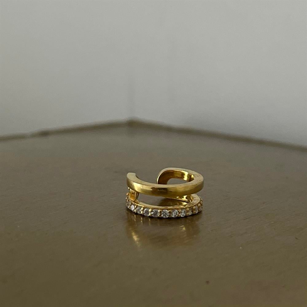 925 ayar gümüş yarı taşlı ear cuff