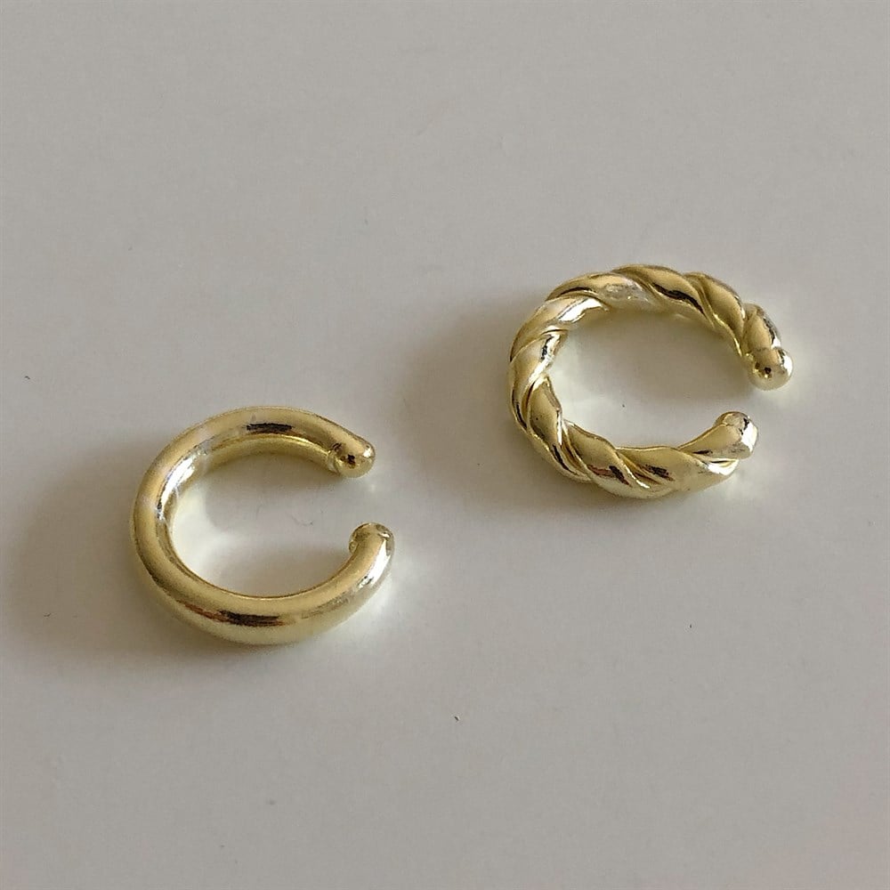 925 desenli ear cuff