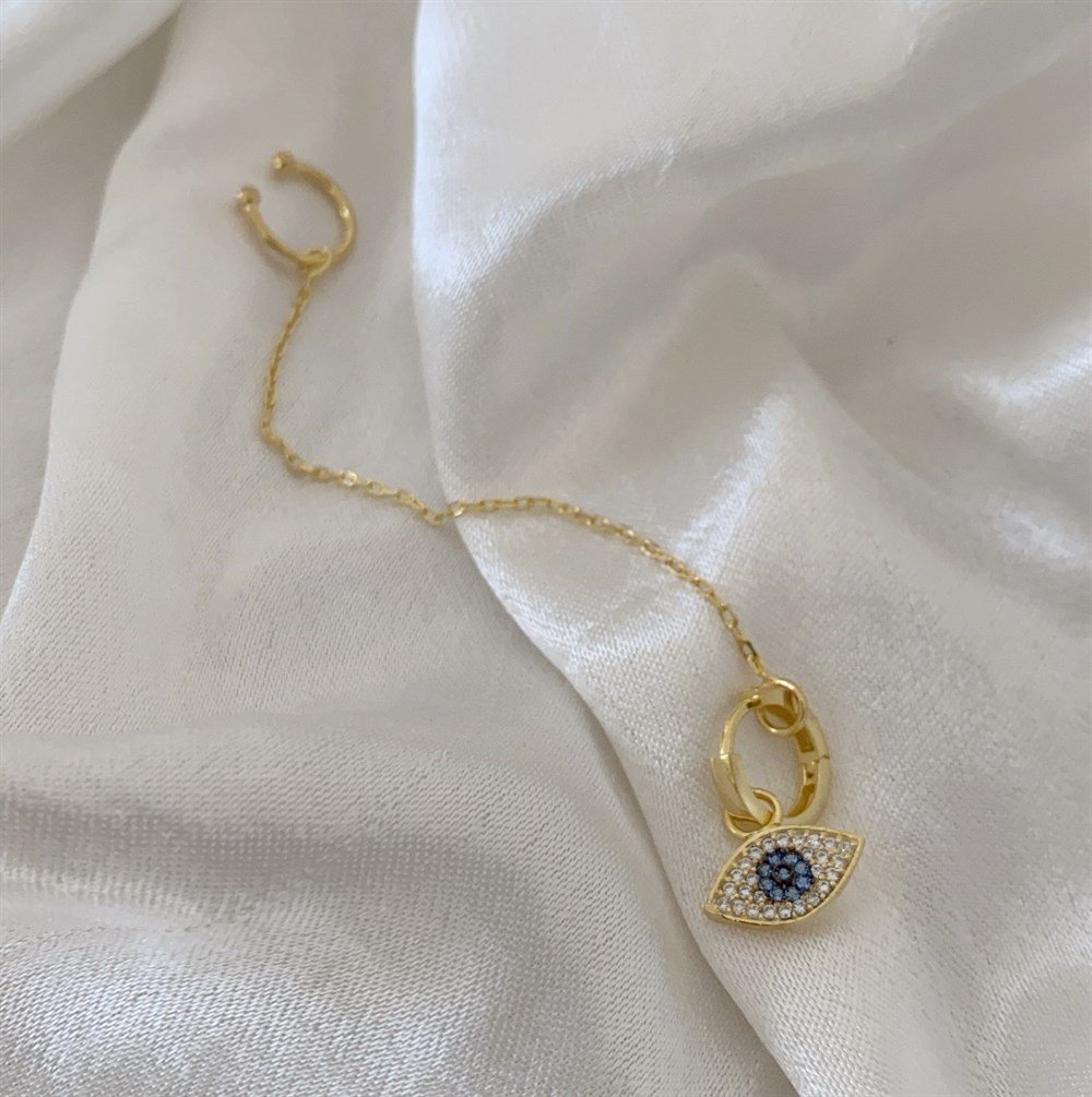 925 earcufflı küpe