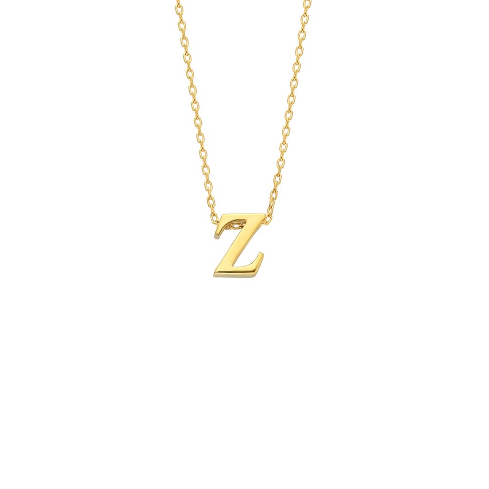 925 gümüş minimal harf kolye