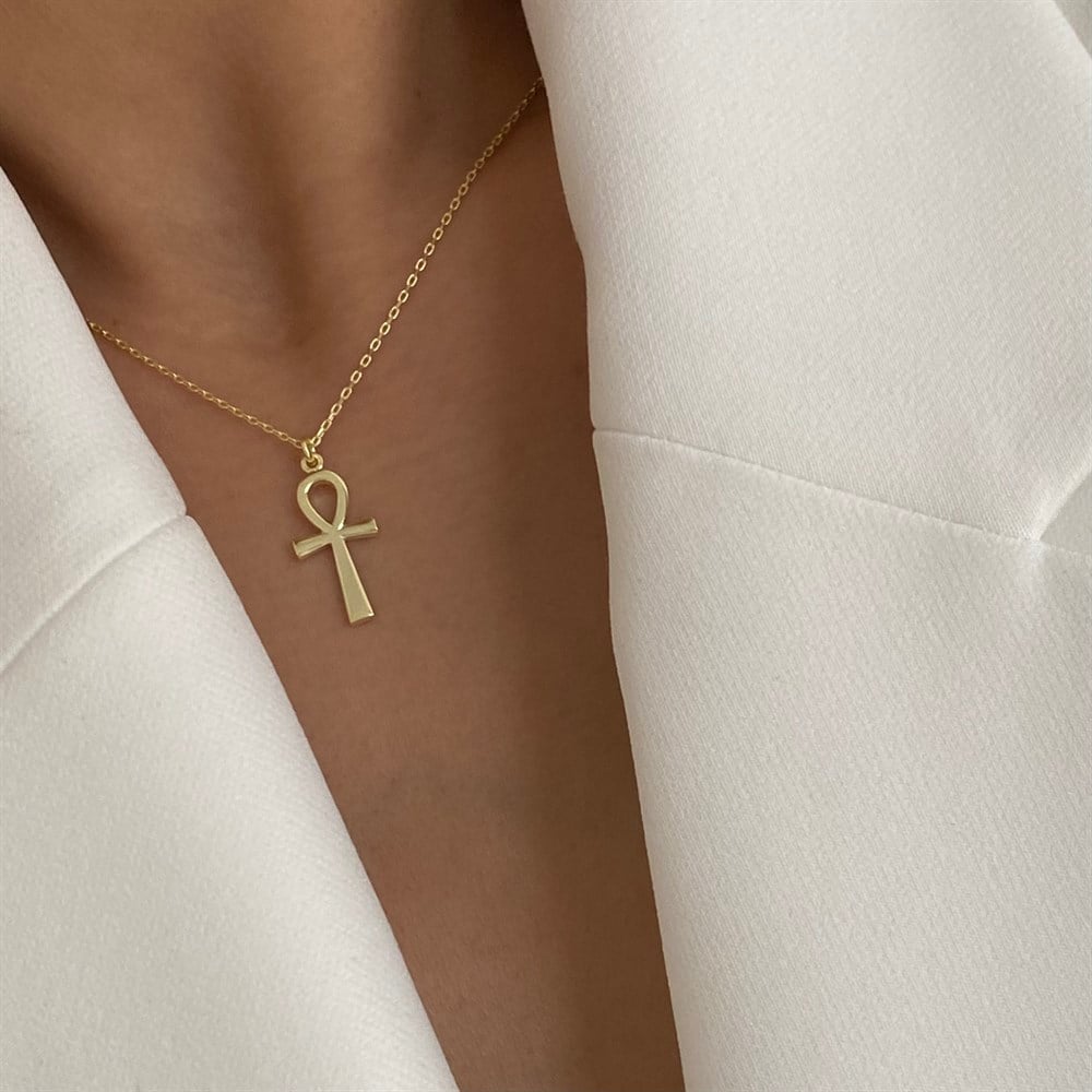 925 hacimli ankh kolye