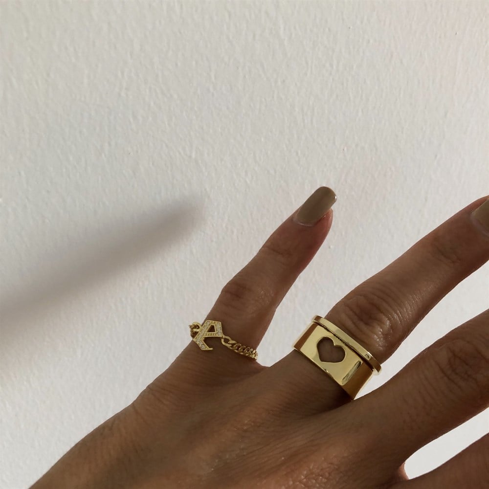 925 heart rings