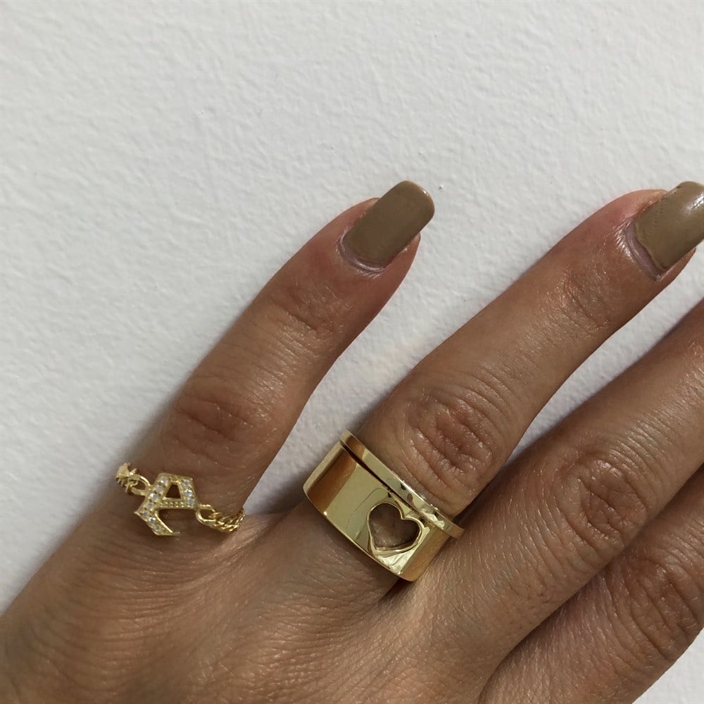 925 heart rings