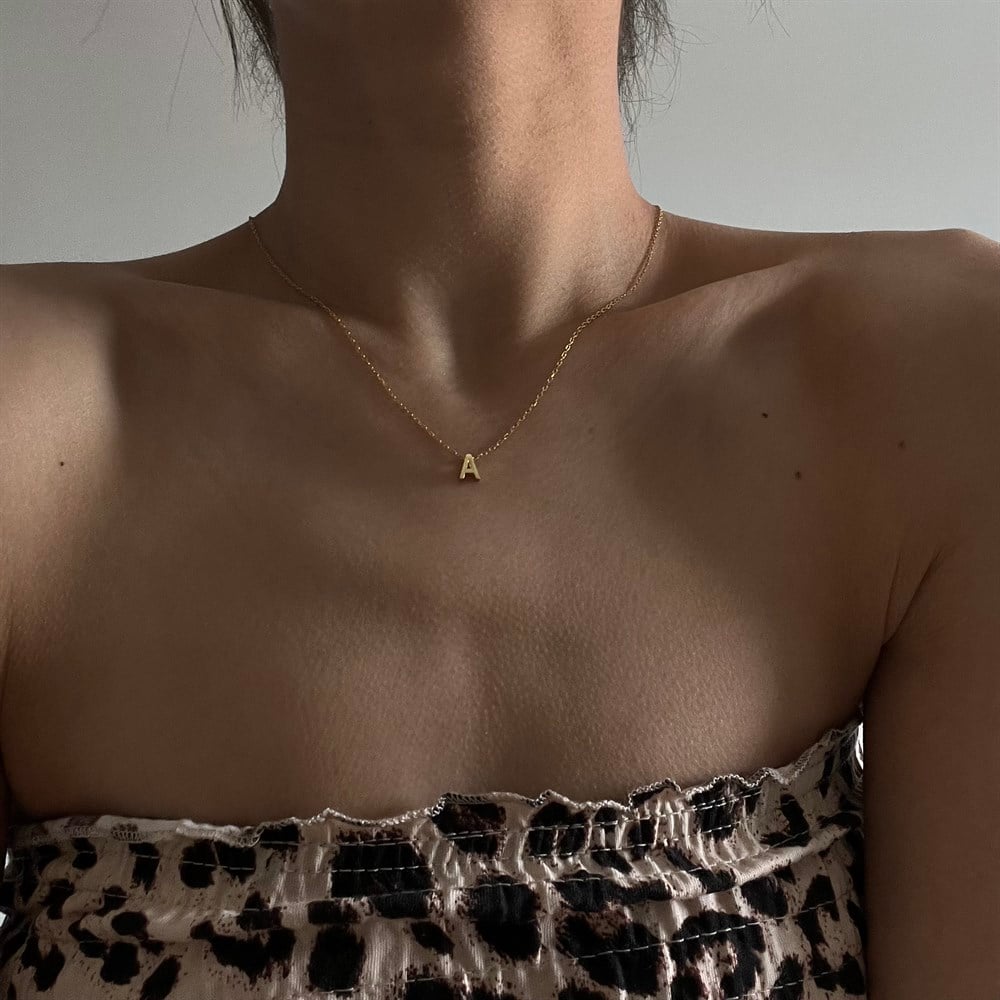 925 mini harf kolye istediğini yazdır